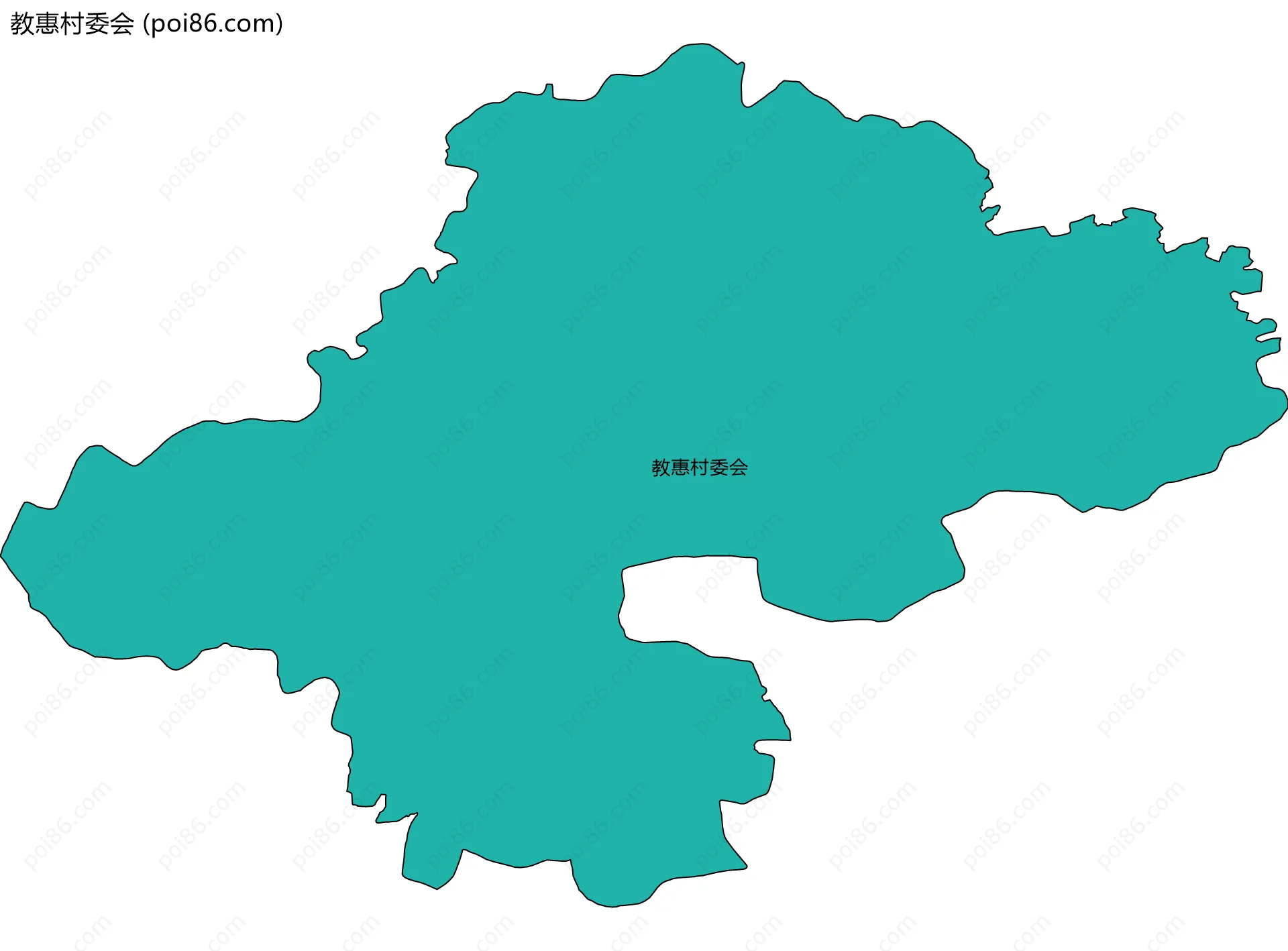 教惠村委会边界地图