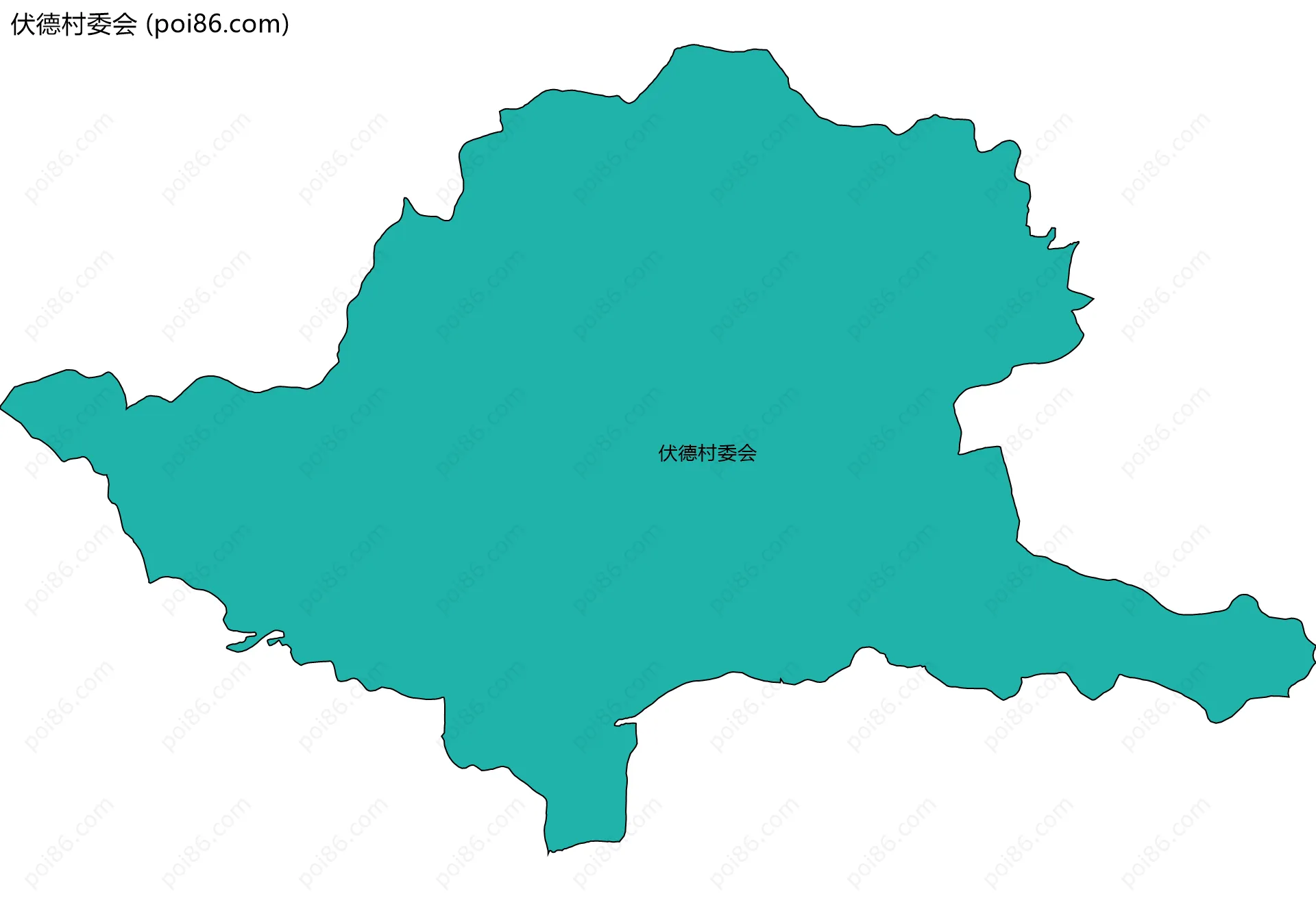 伏德村委会边界地图