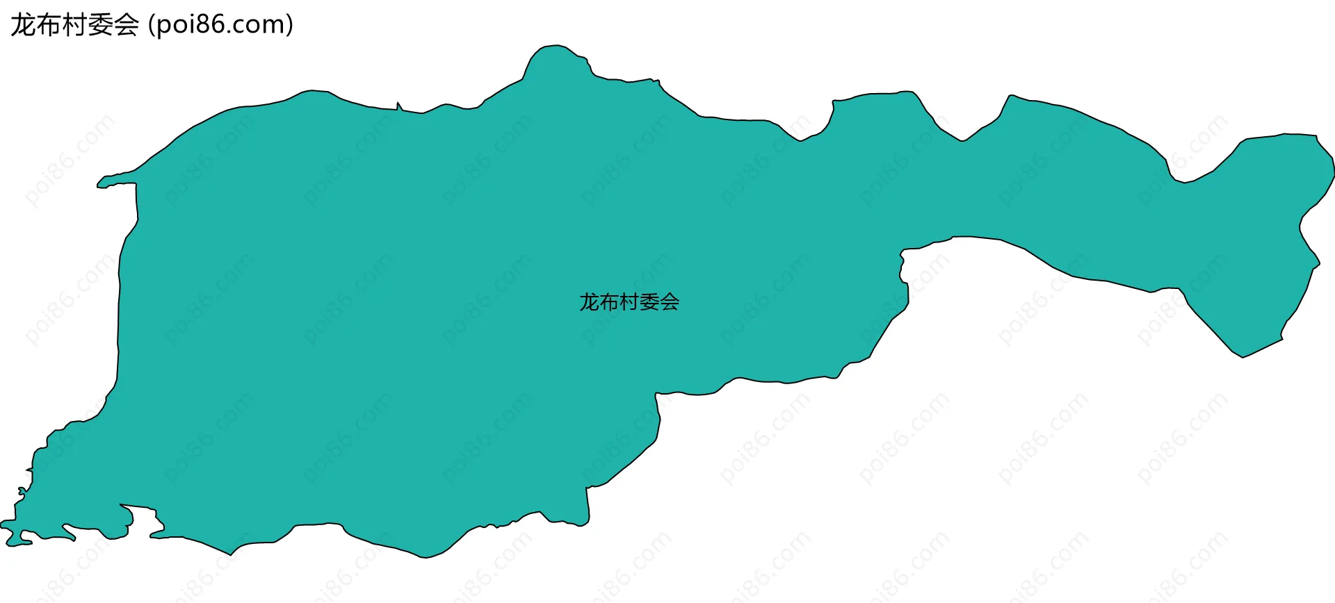 龙布村委会边界地图