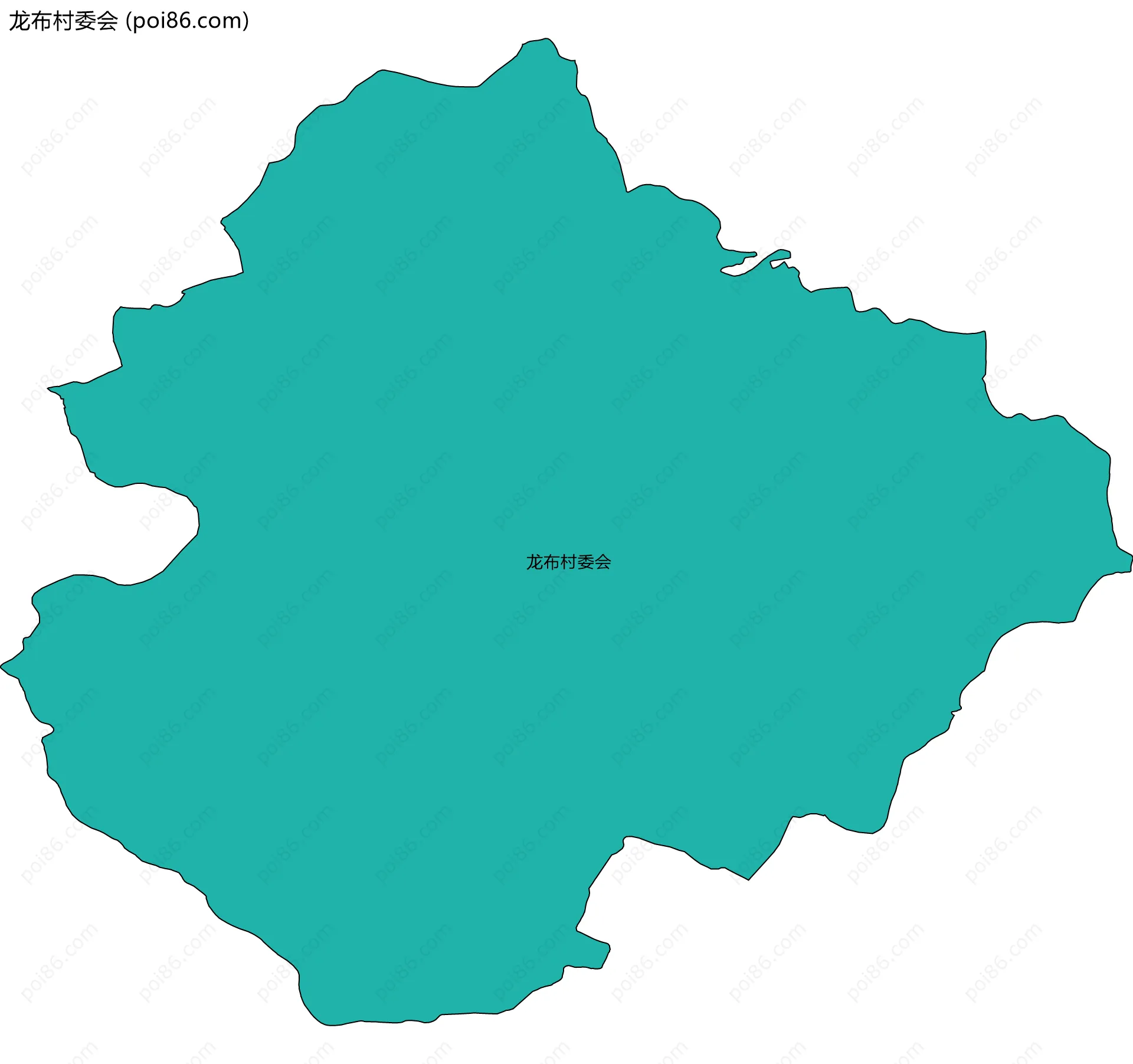 龙布村委会边界地图