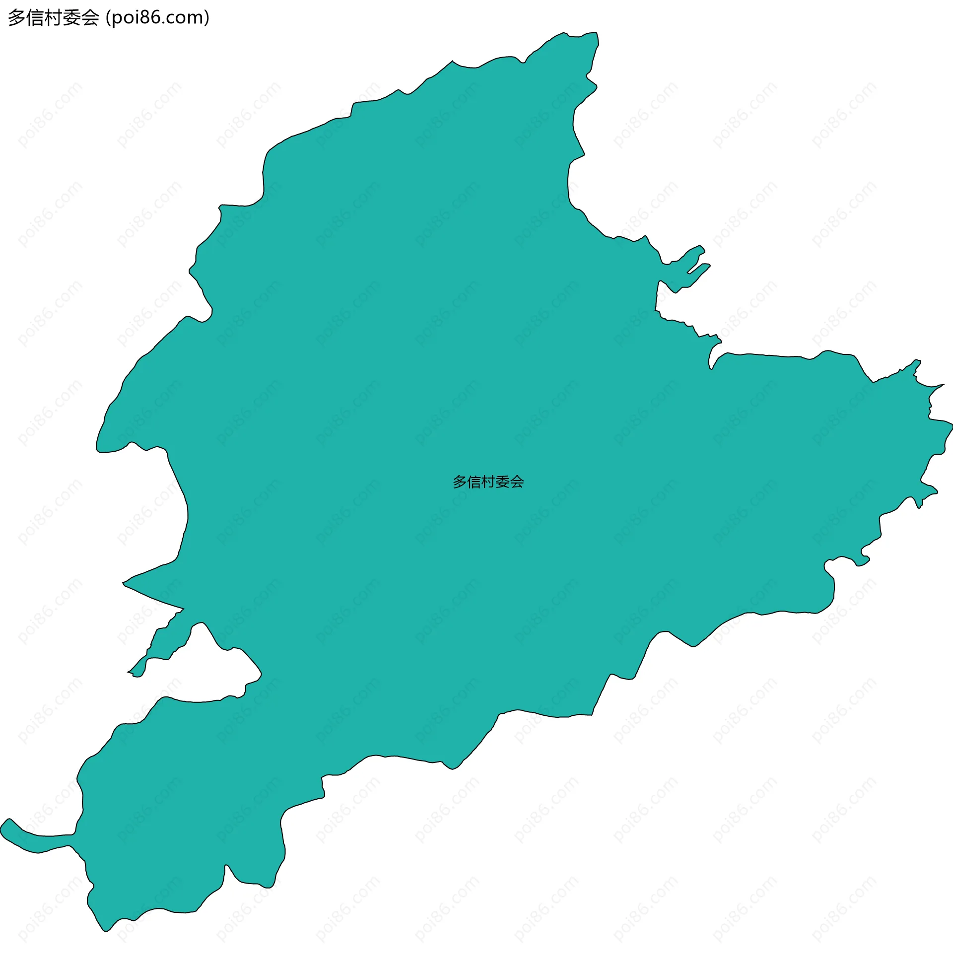 多信村委会边界地图