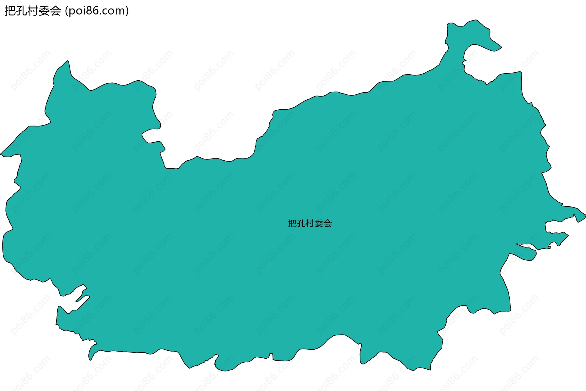 把孔村委会边界地图