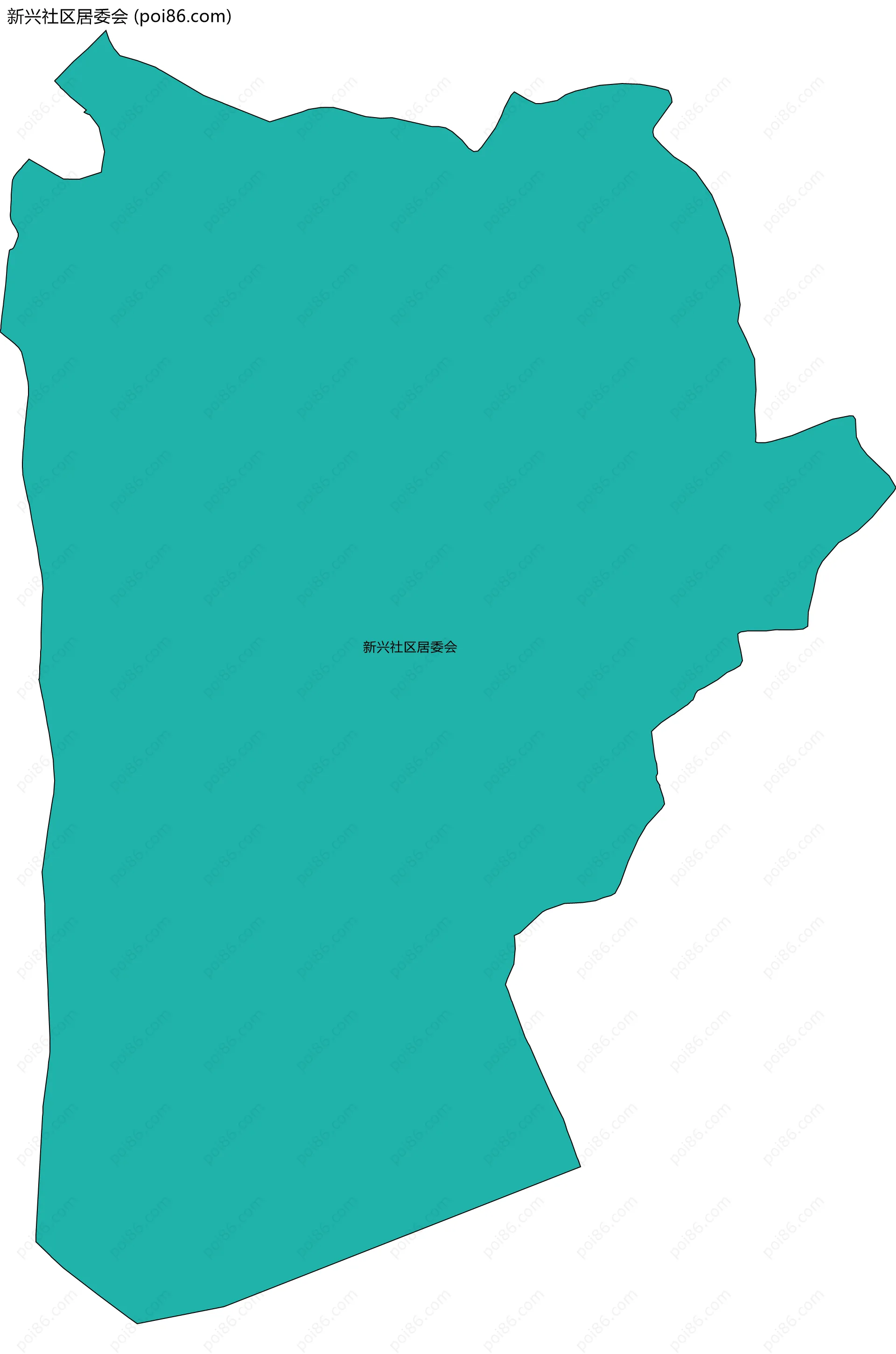 新兴社区居委会边界地图