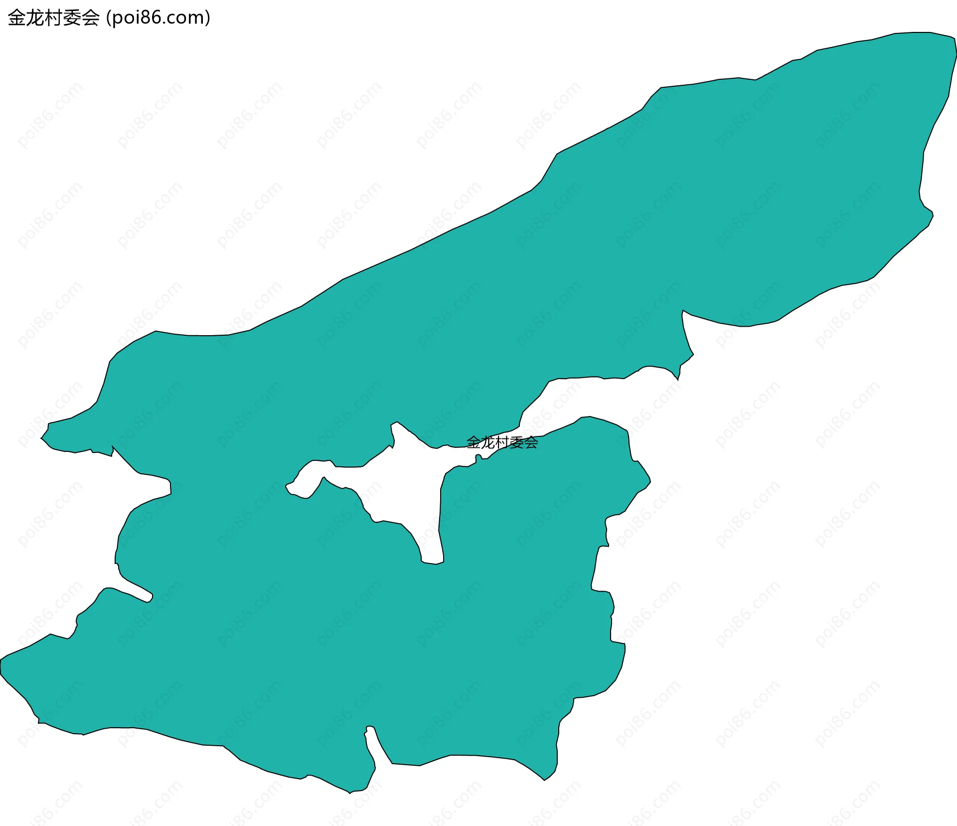 金龙村委会边界地图