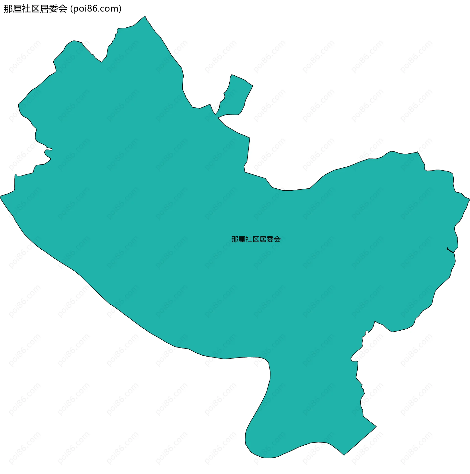 那厘社区居委会边界地图