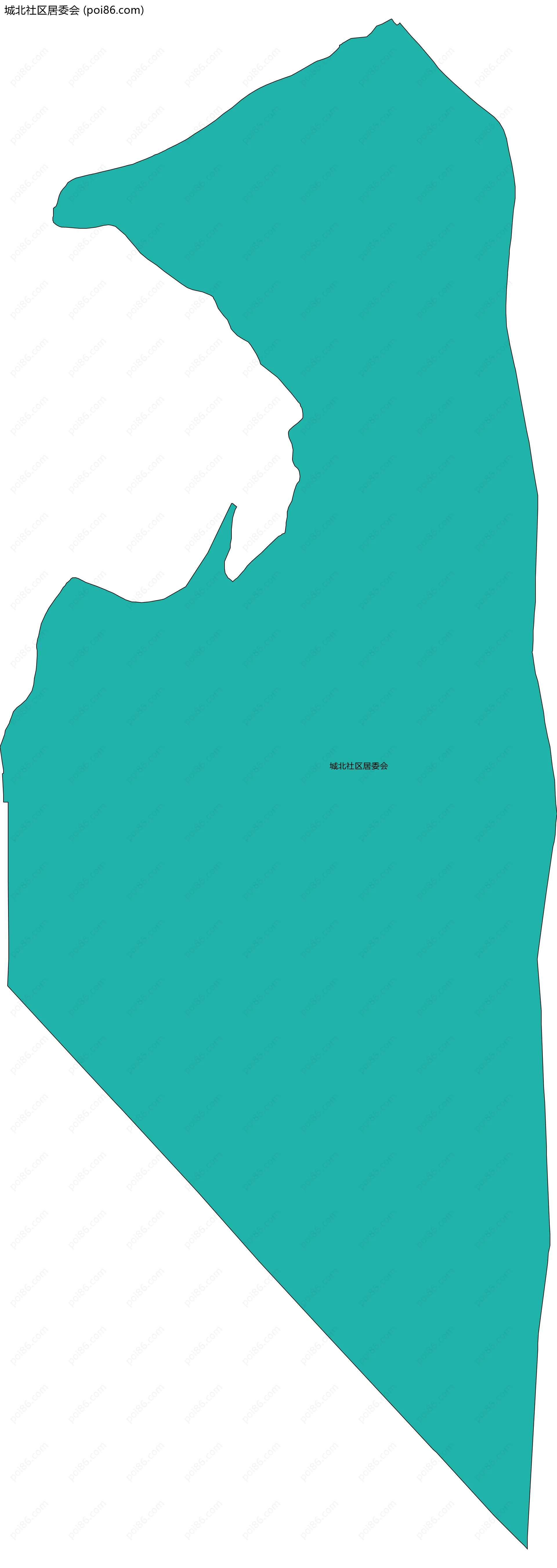 城北社区居委会边界地图