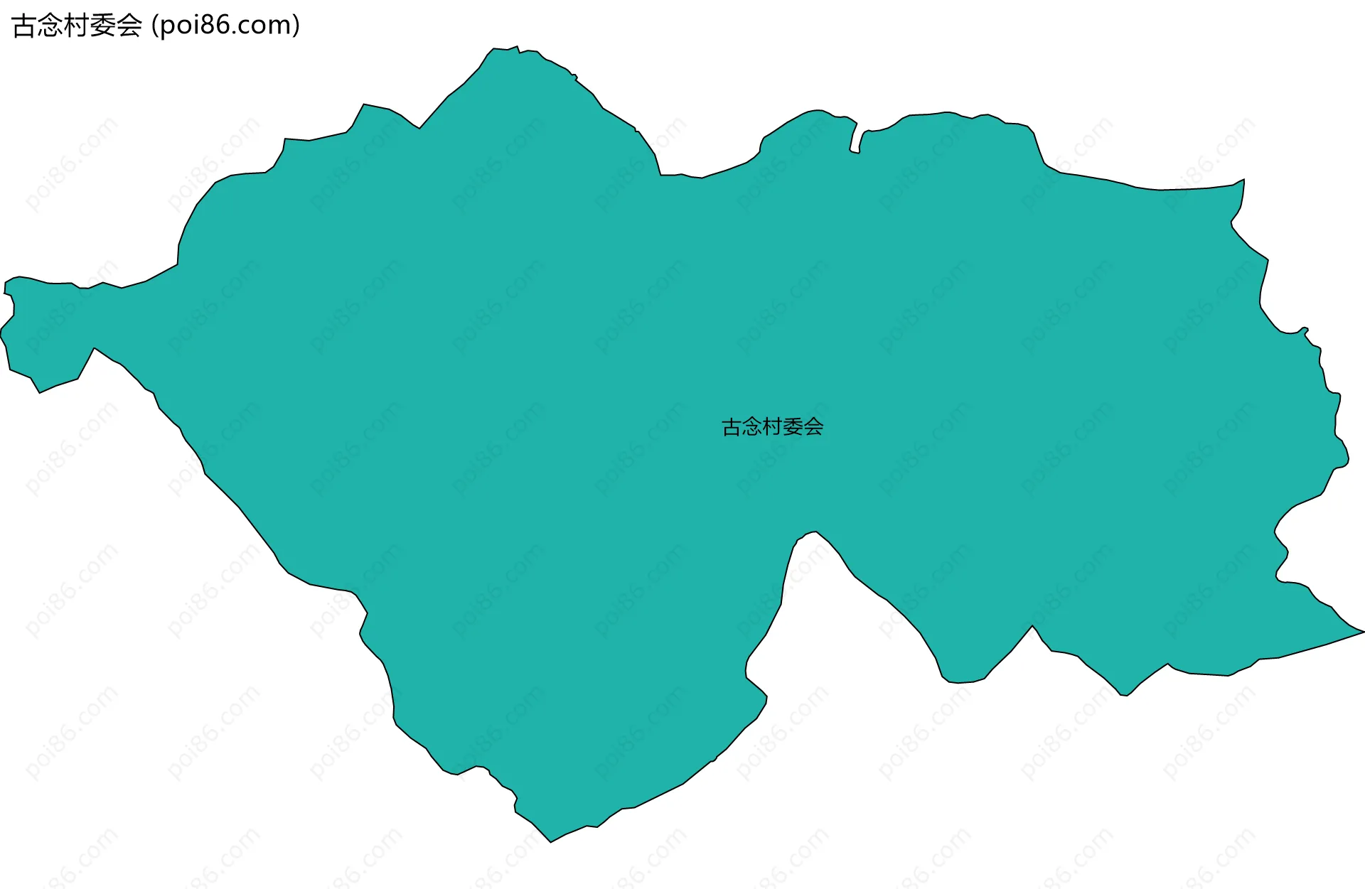 古念村委会边界地图