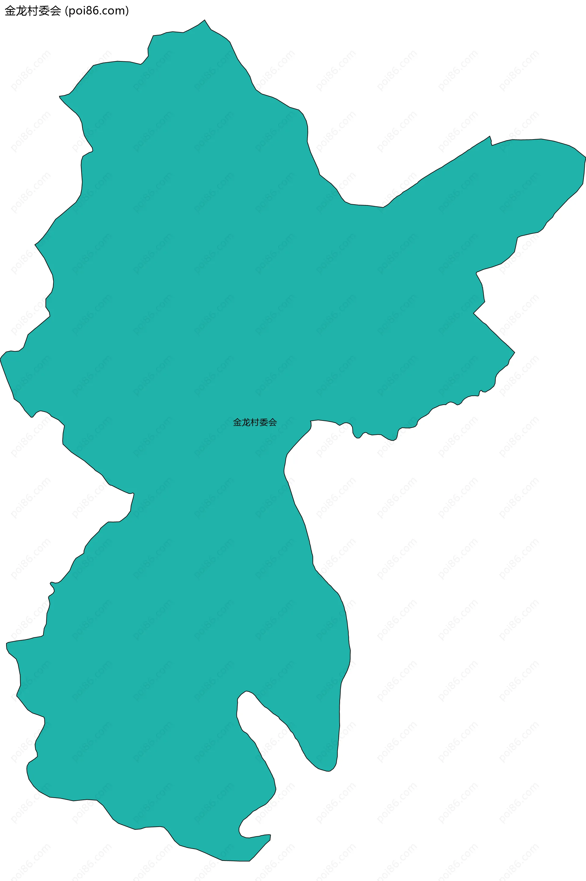 金龙村委会边界地图