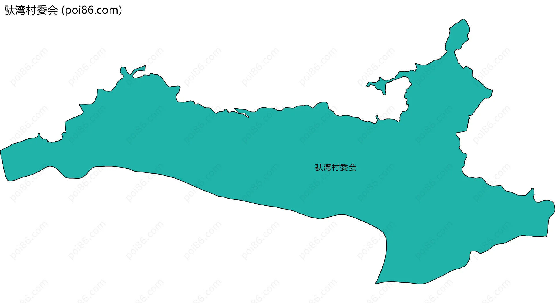 驮湾村委会边界地图