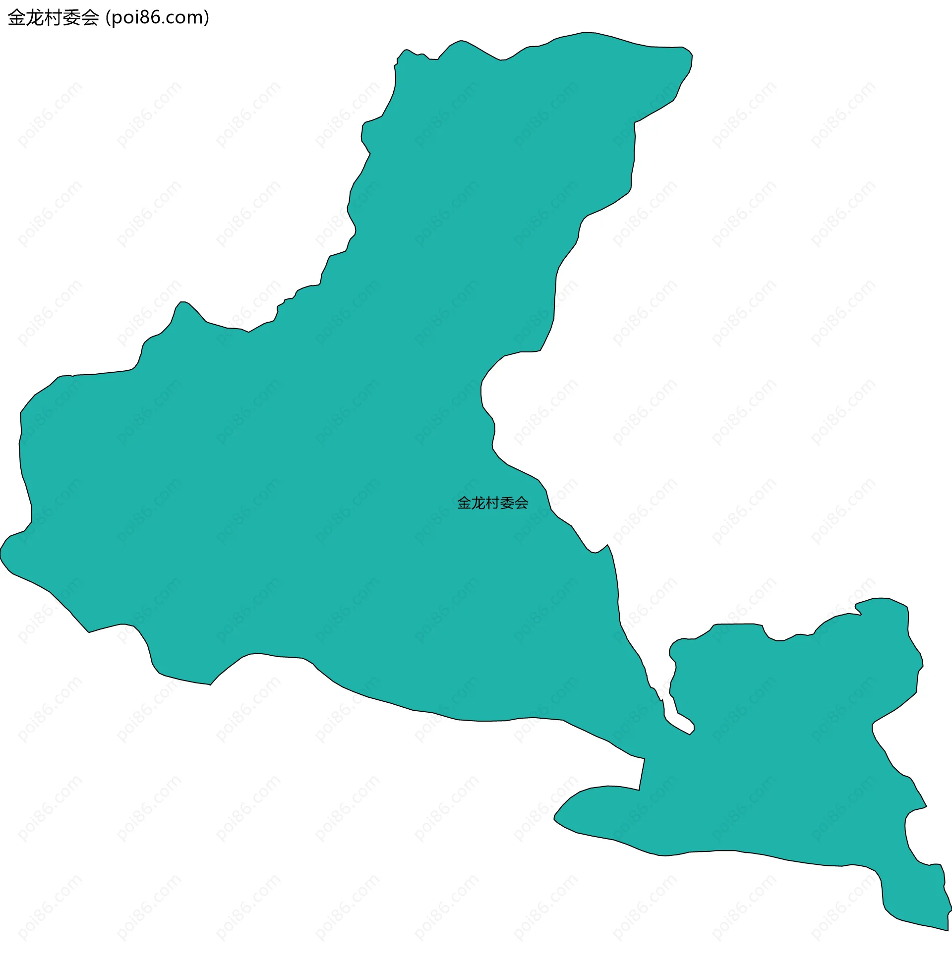 金龙村委会边界地图