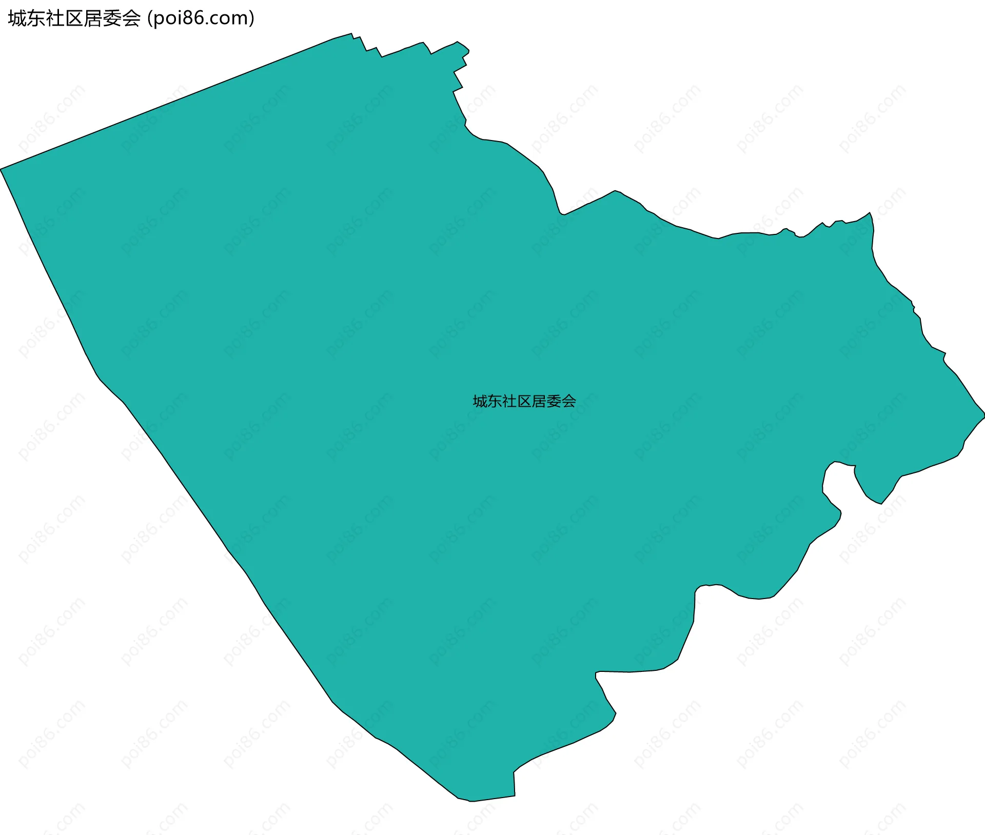 城东社区居委会边界地图