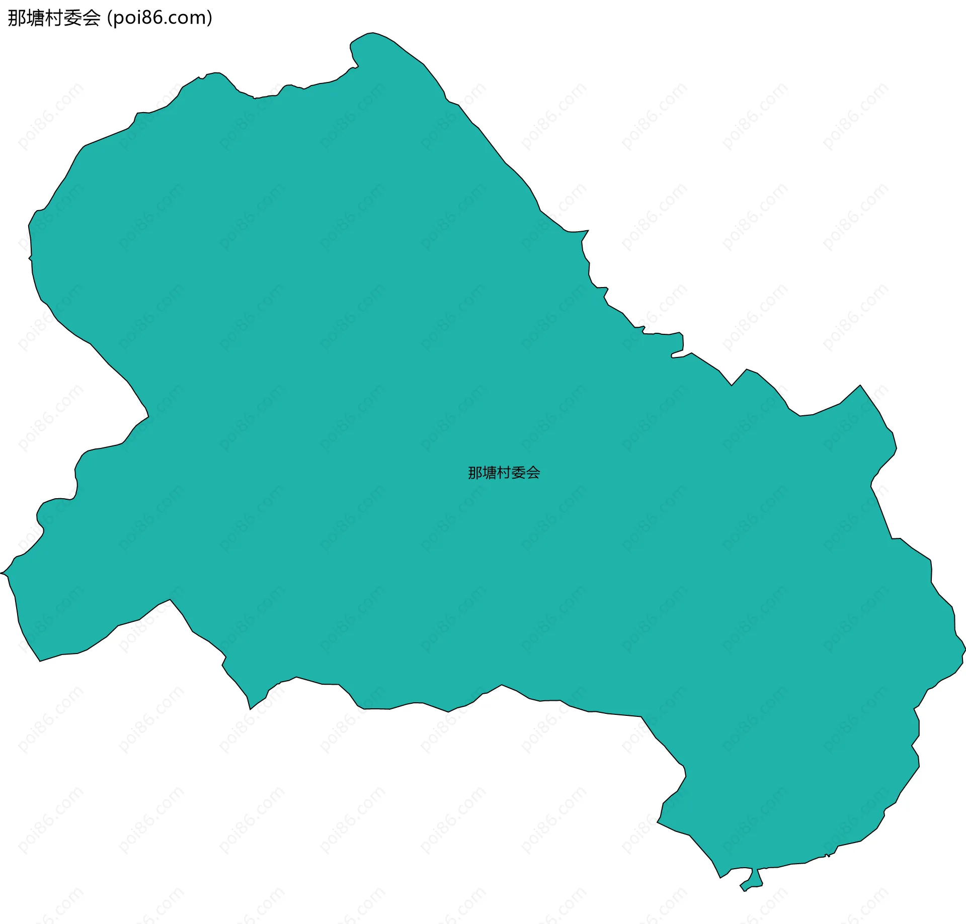 那塘村委会边界地图