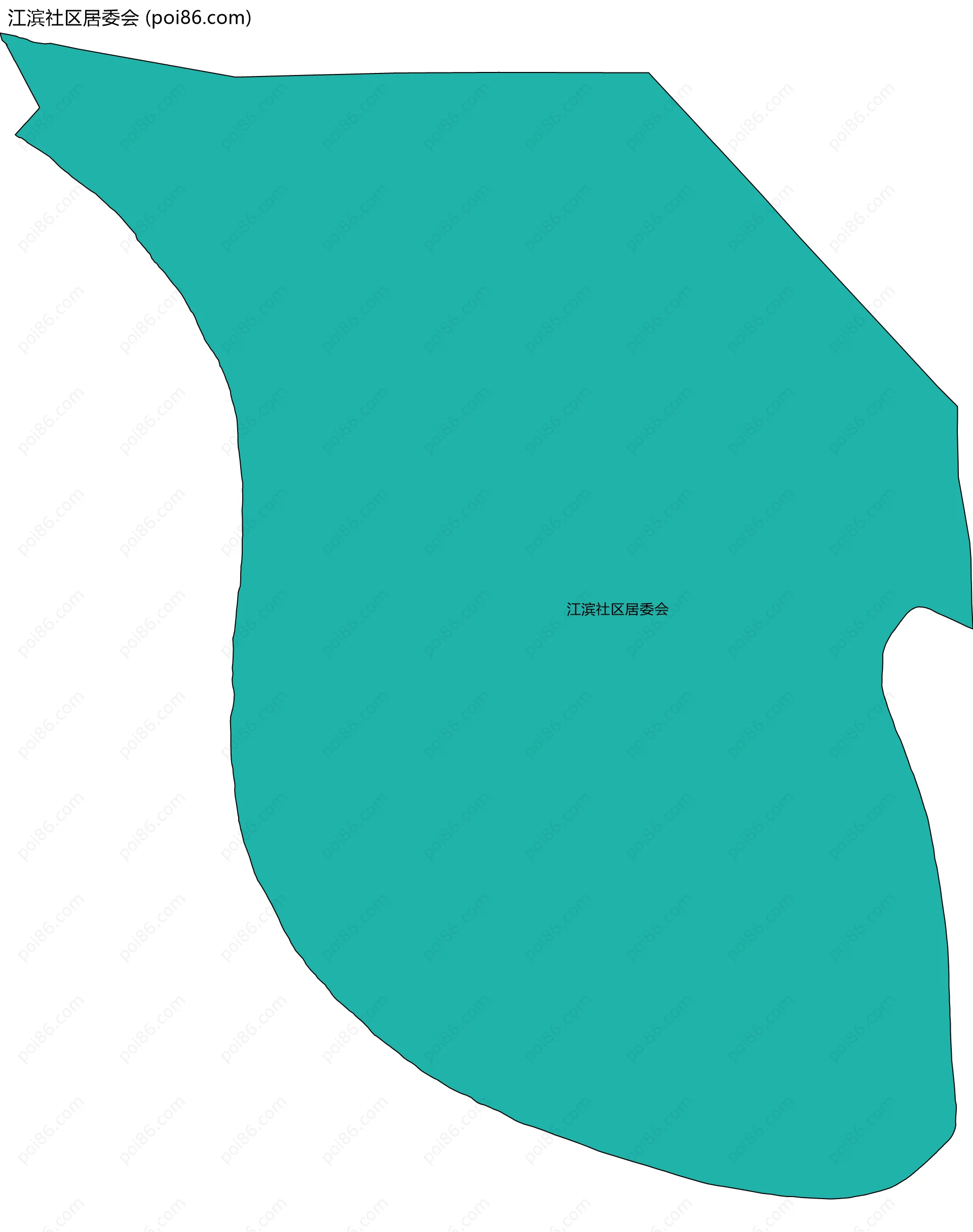 江滨社区居委会边界地图