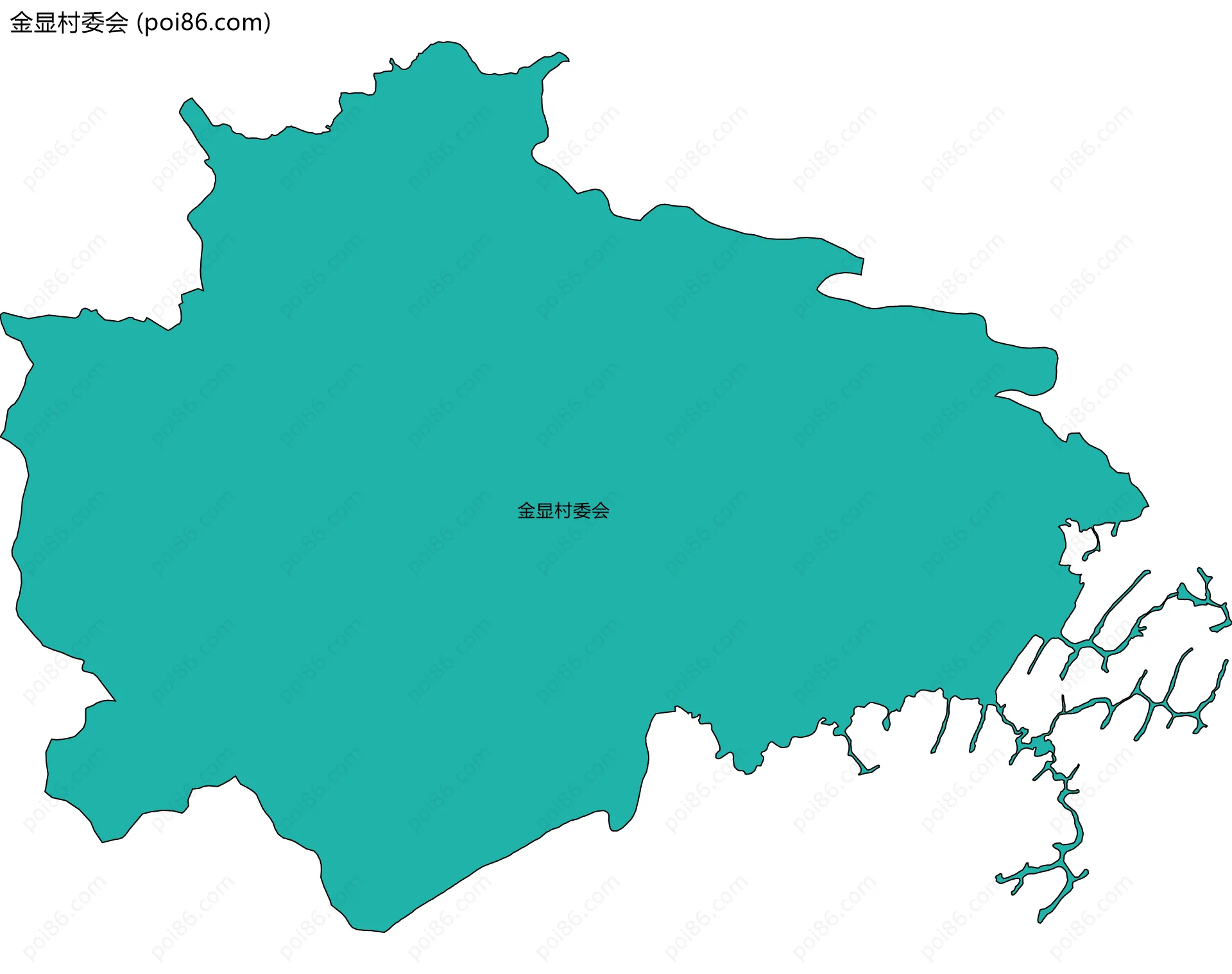 金显村委会边界地图