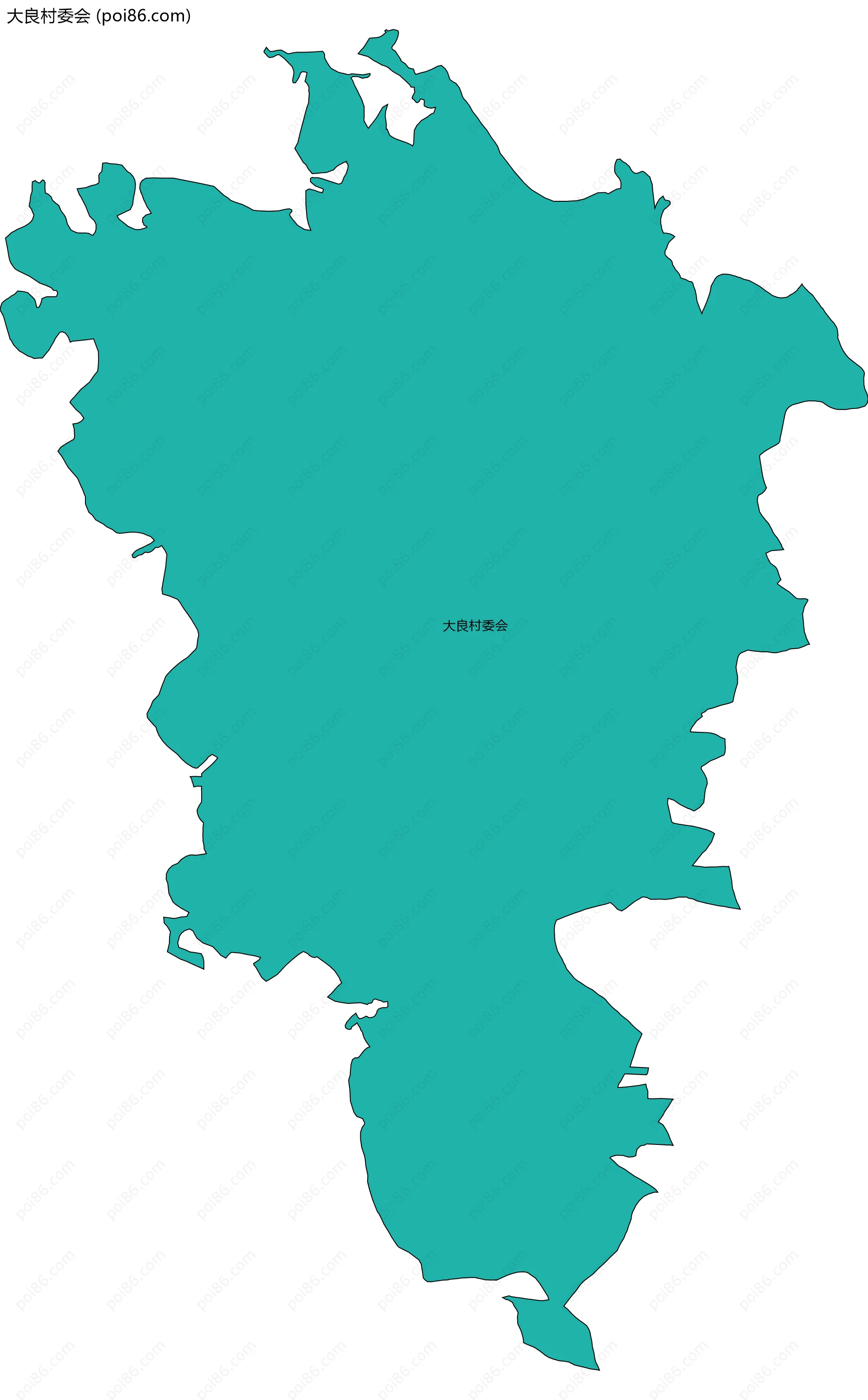 大良村委会边界地图