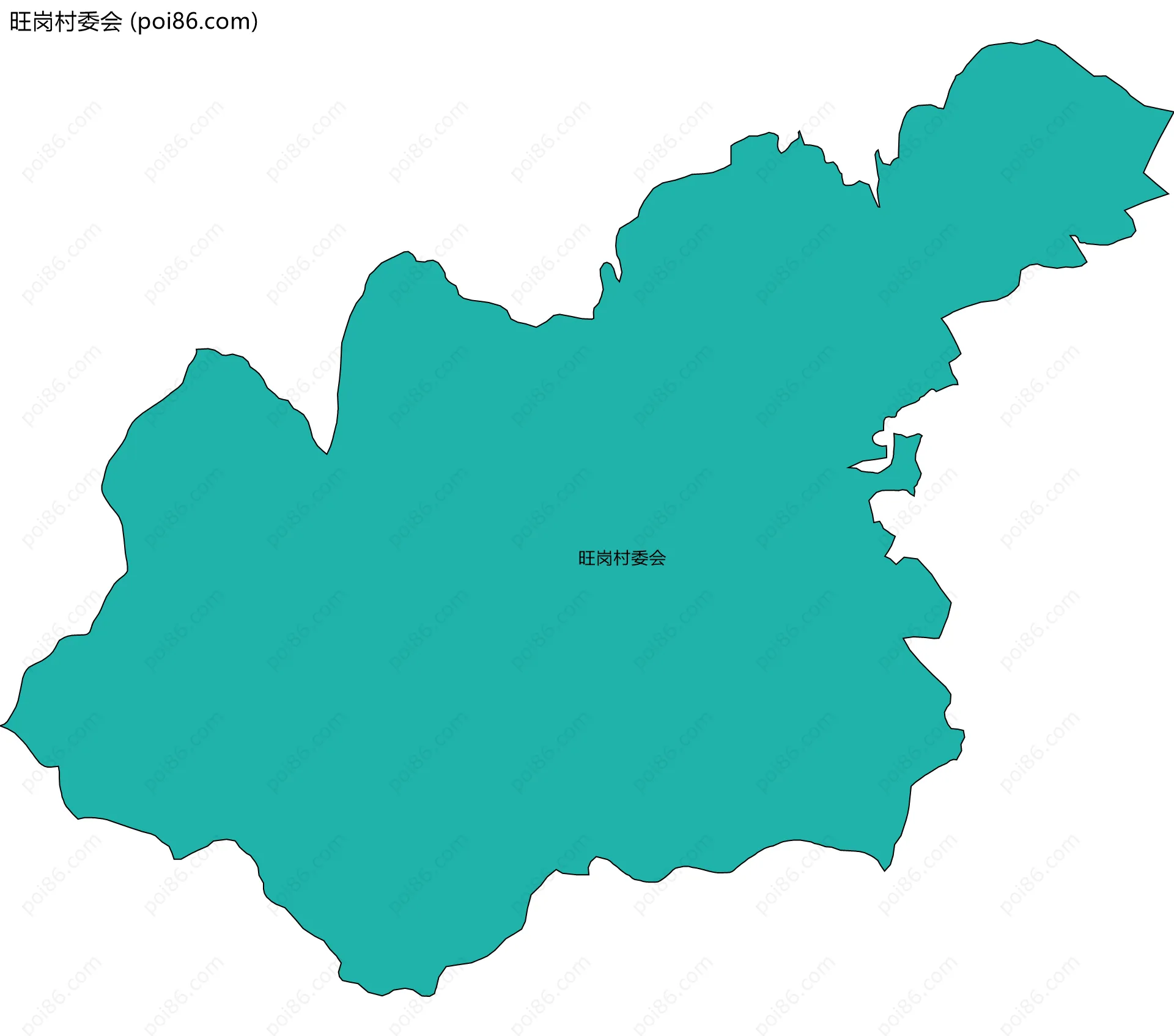 旺岗村委会边界地图