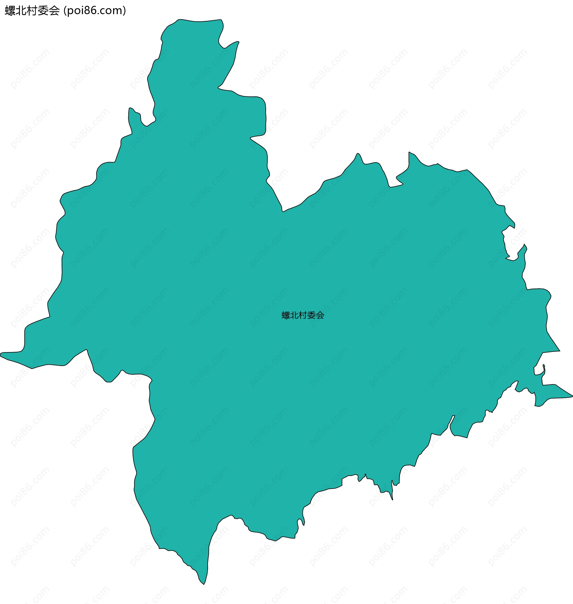螺北村委会边界地图