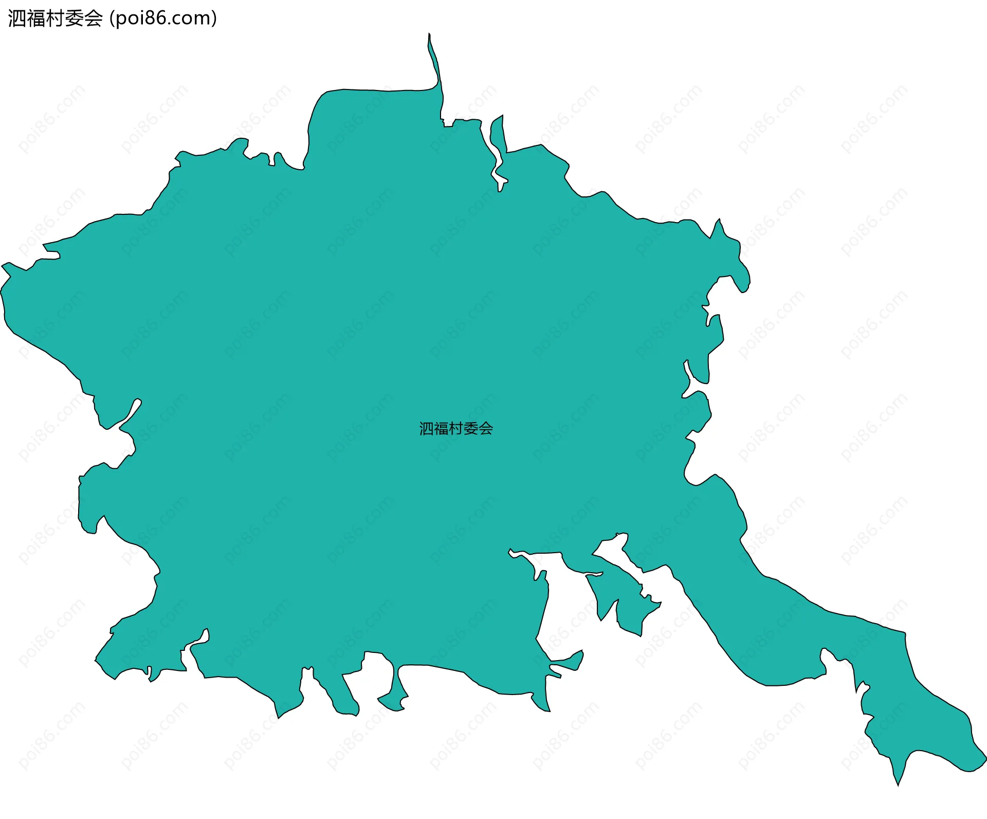 泗福村委会边界地图