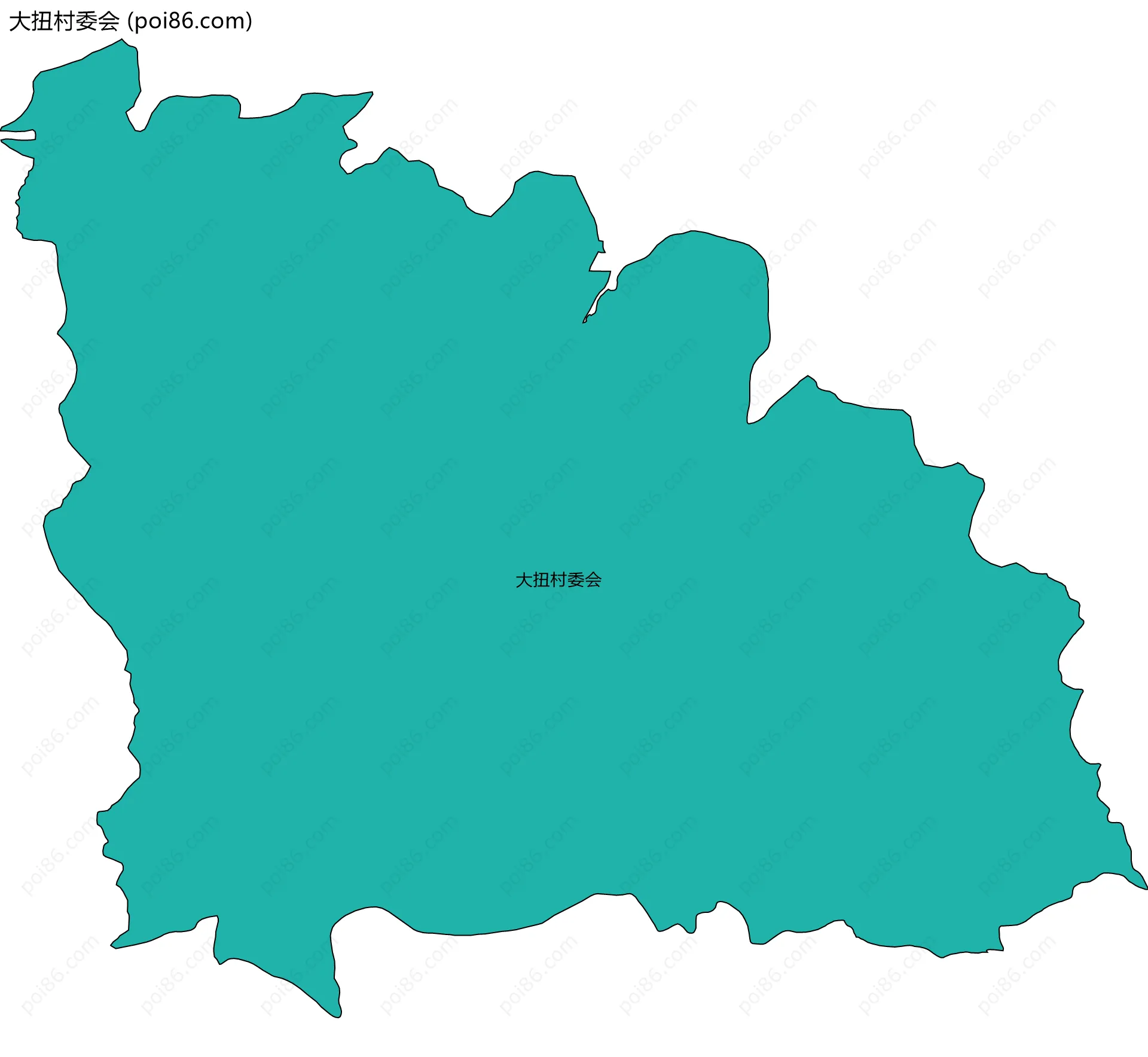 大扭村委会边界地图