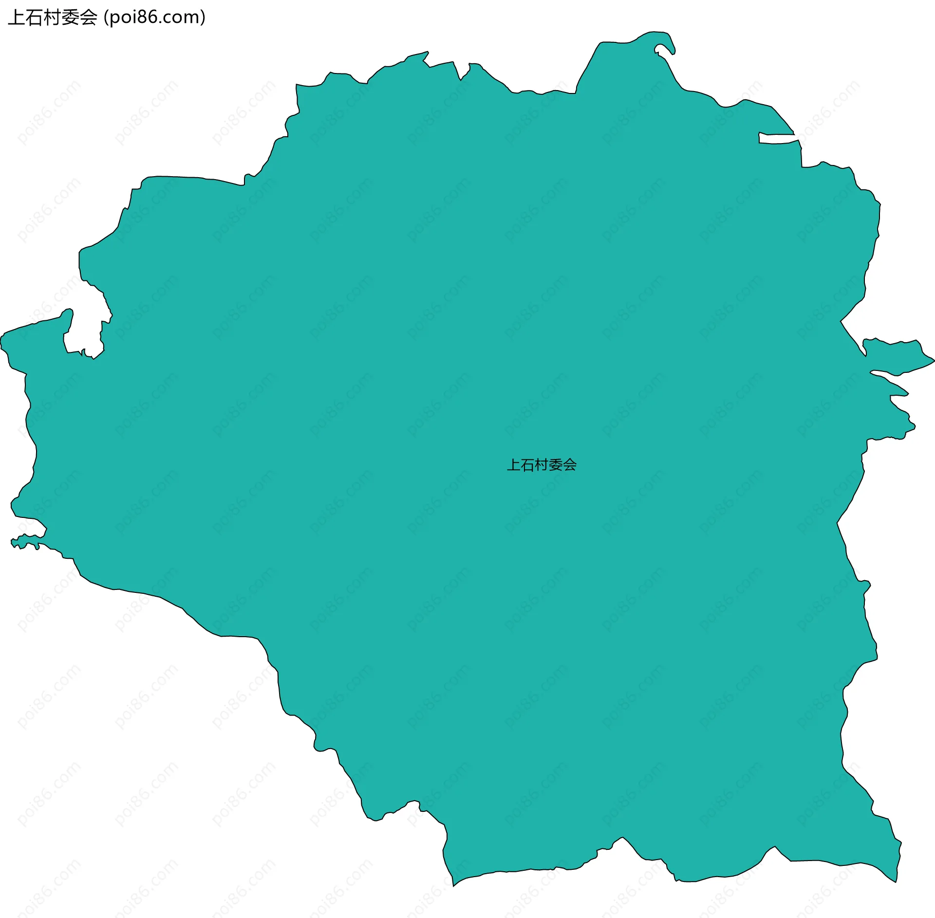 上石村委会边界地图