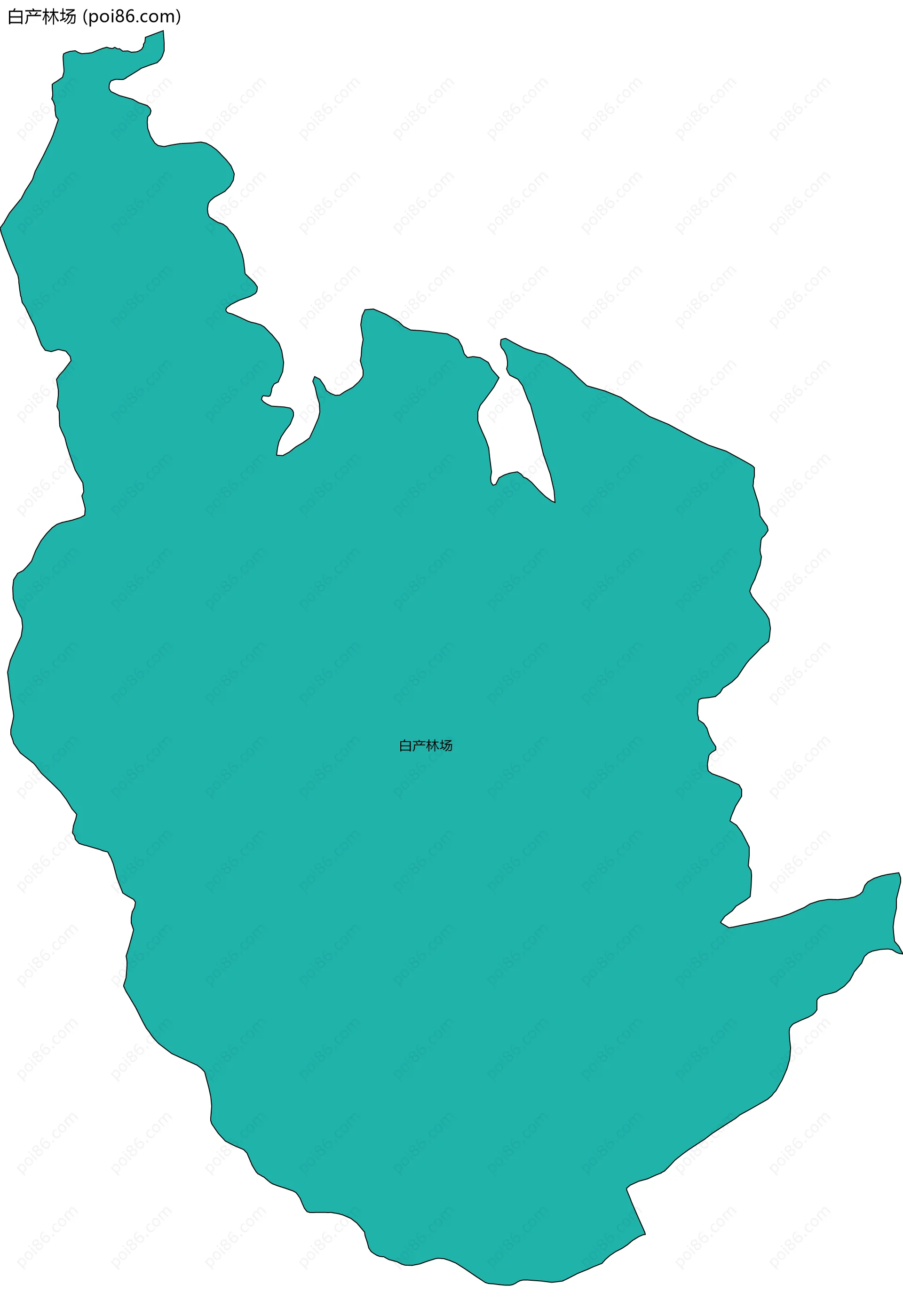 白产林场边界地图