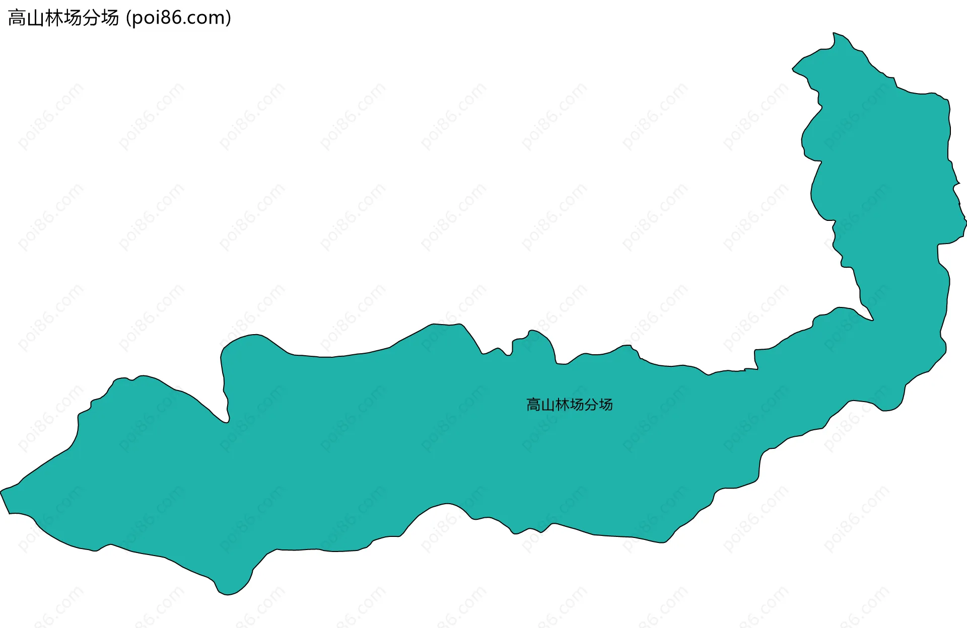 高山林场分场边界地图