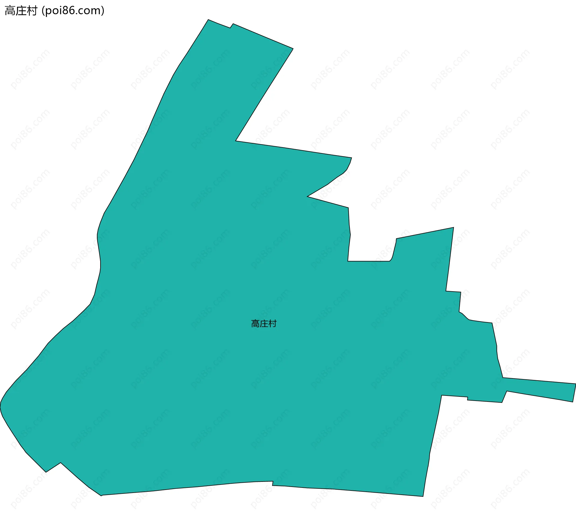 高庄村边界地图