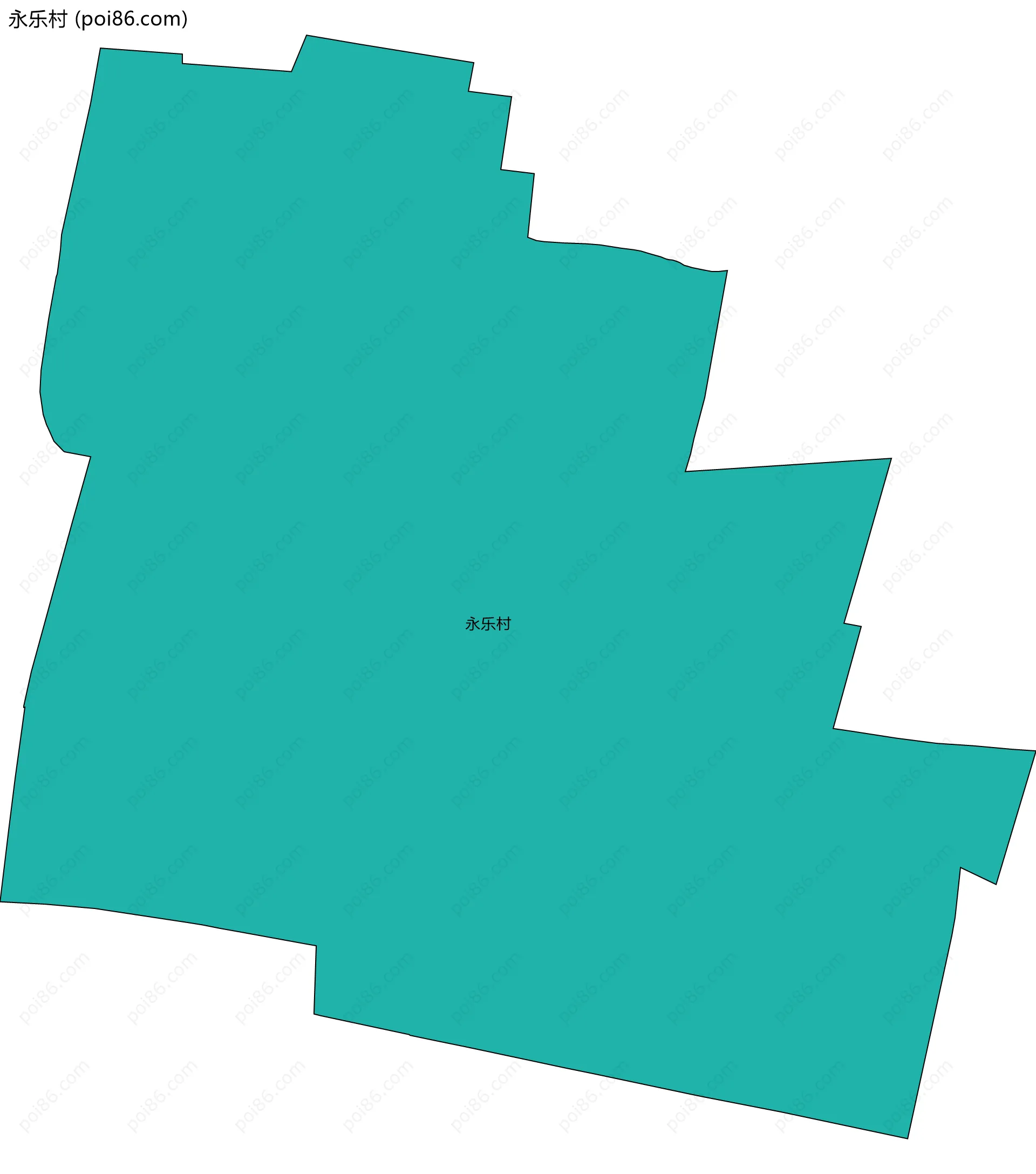 永乐村边界地图