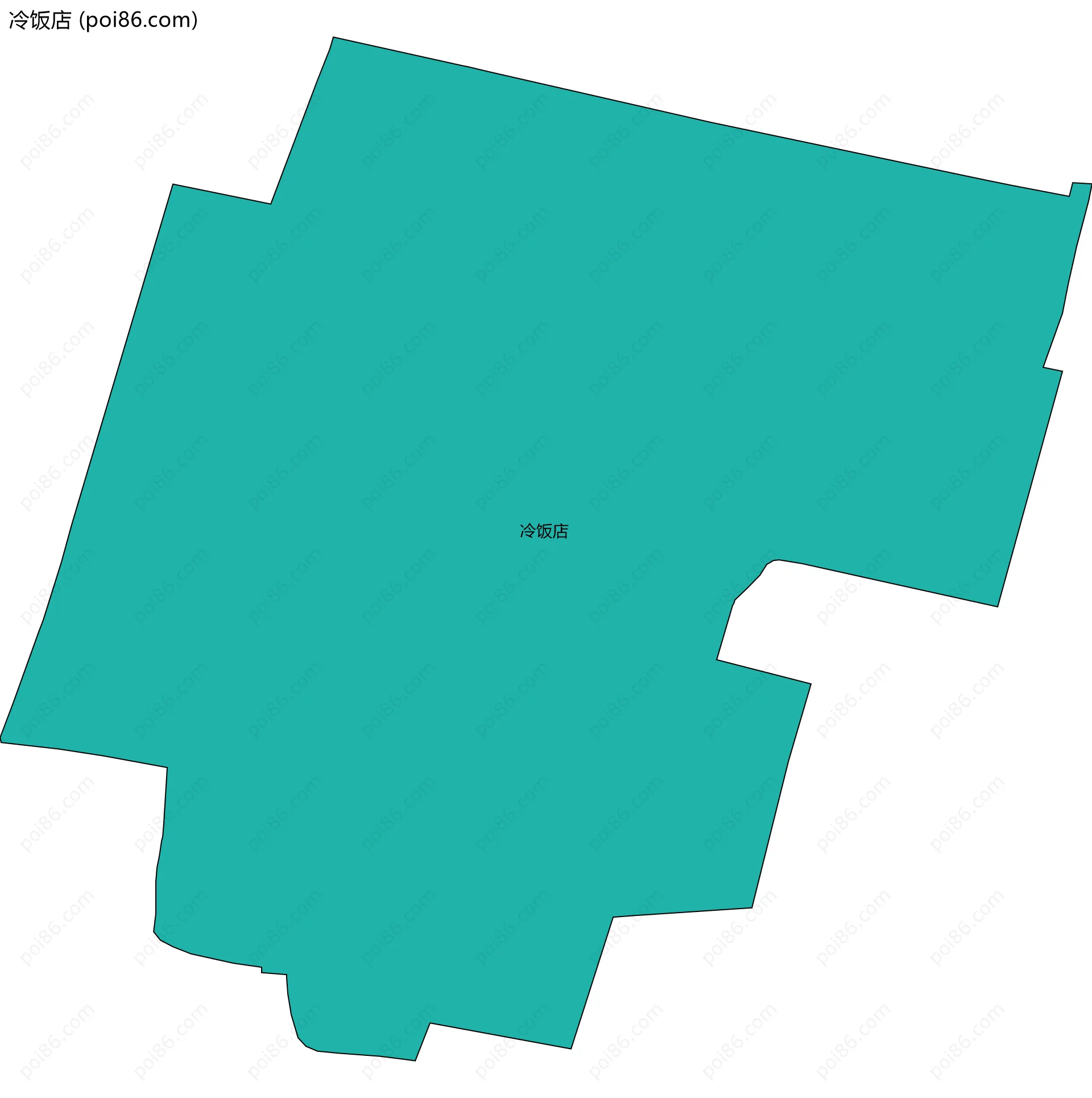 冷饭店边界地图