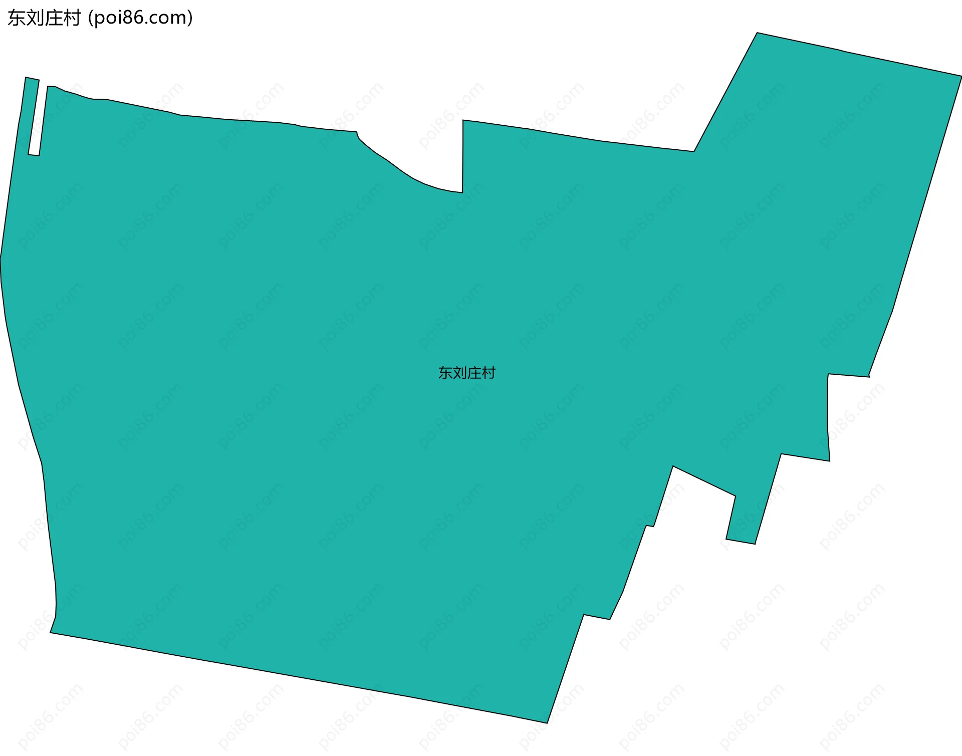 东刘庄村边界地图