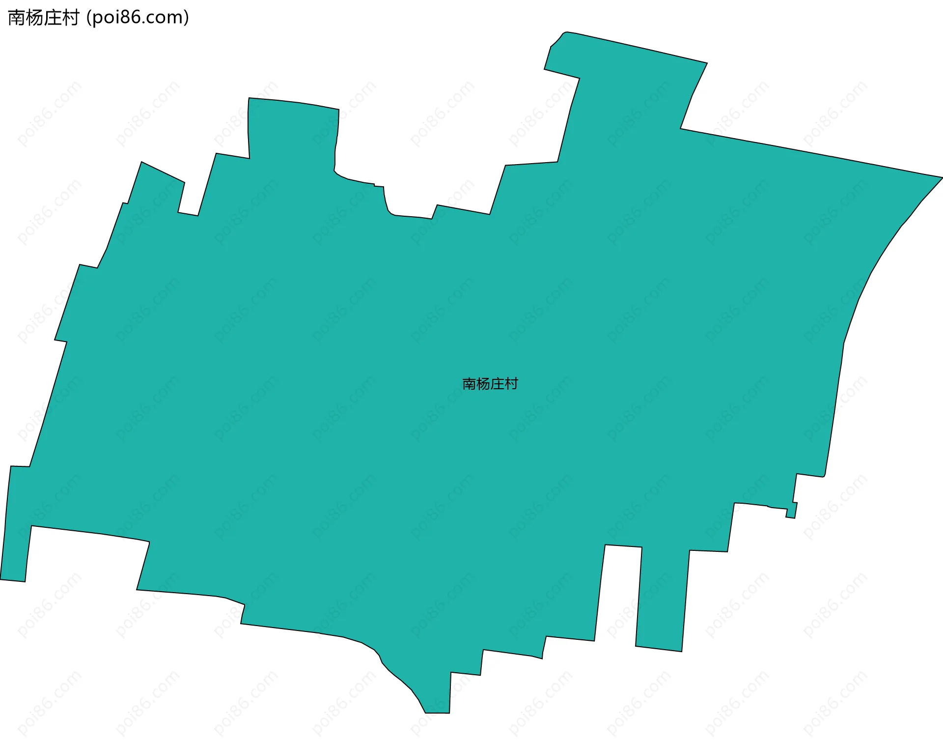 南杨庄村边界地图