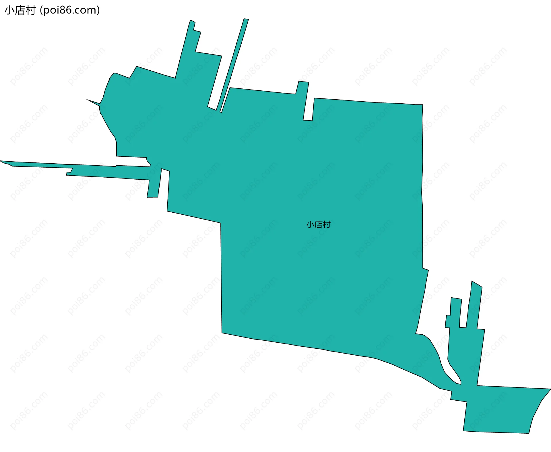 小店村边界地图