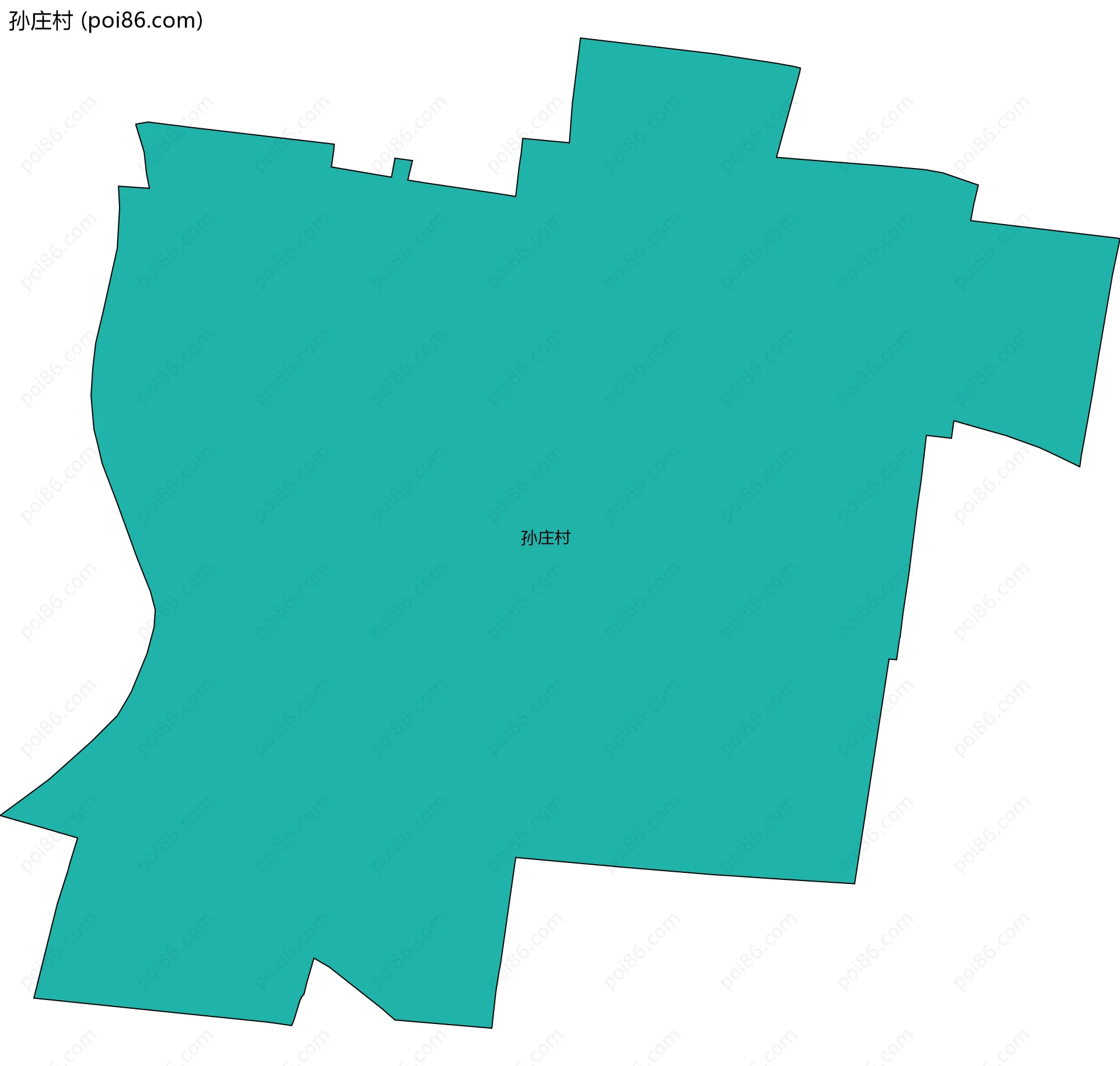 孙庄村边界地图
