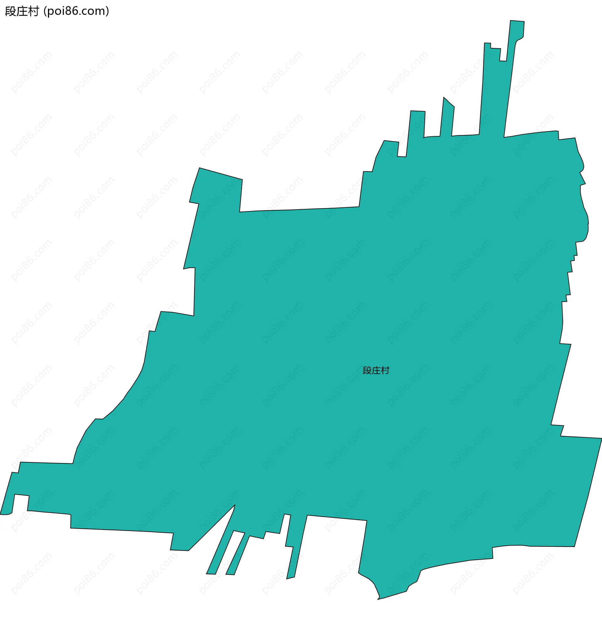 段庄村边界地图