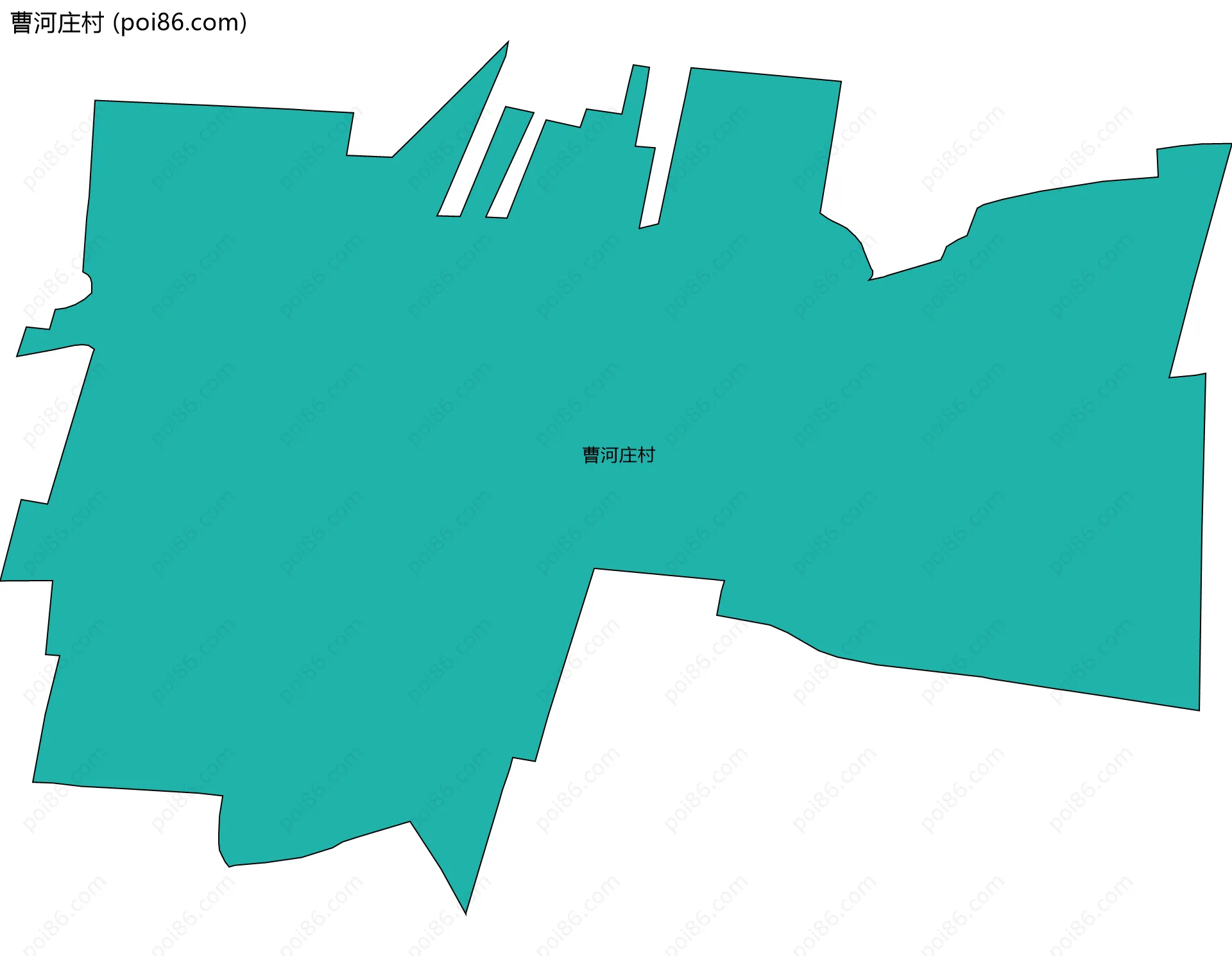 曹河庄村边界地图