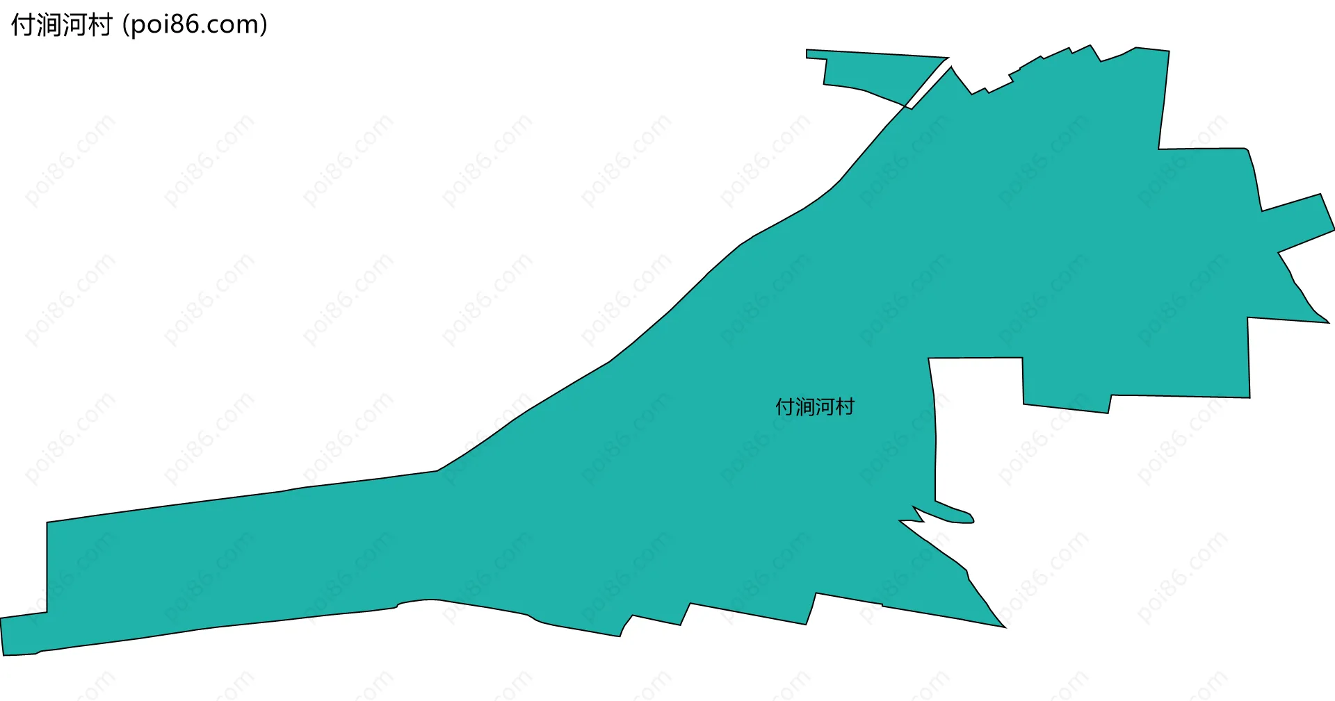 付涧河村边界地图