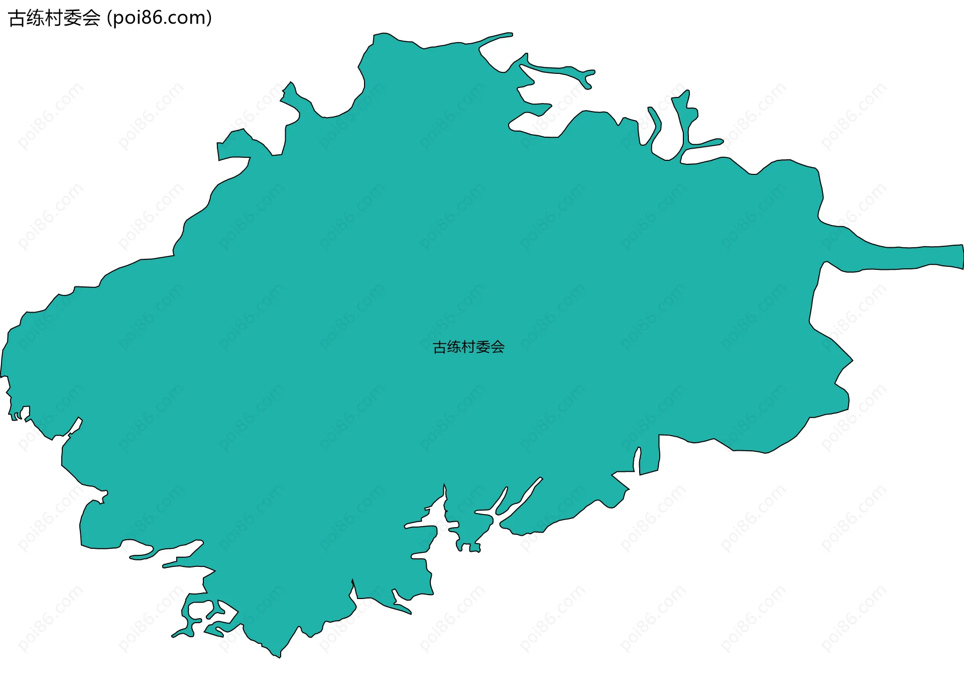 古练村委会边界地图