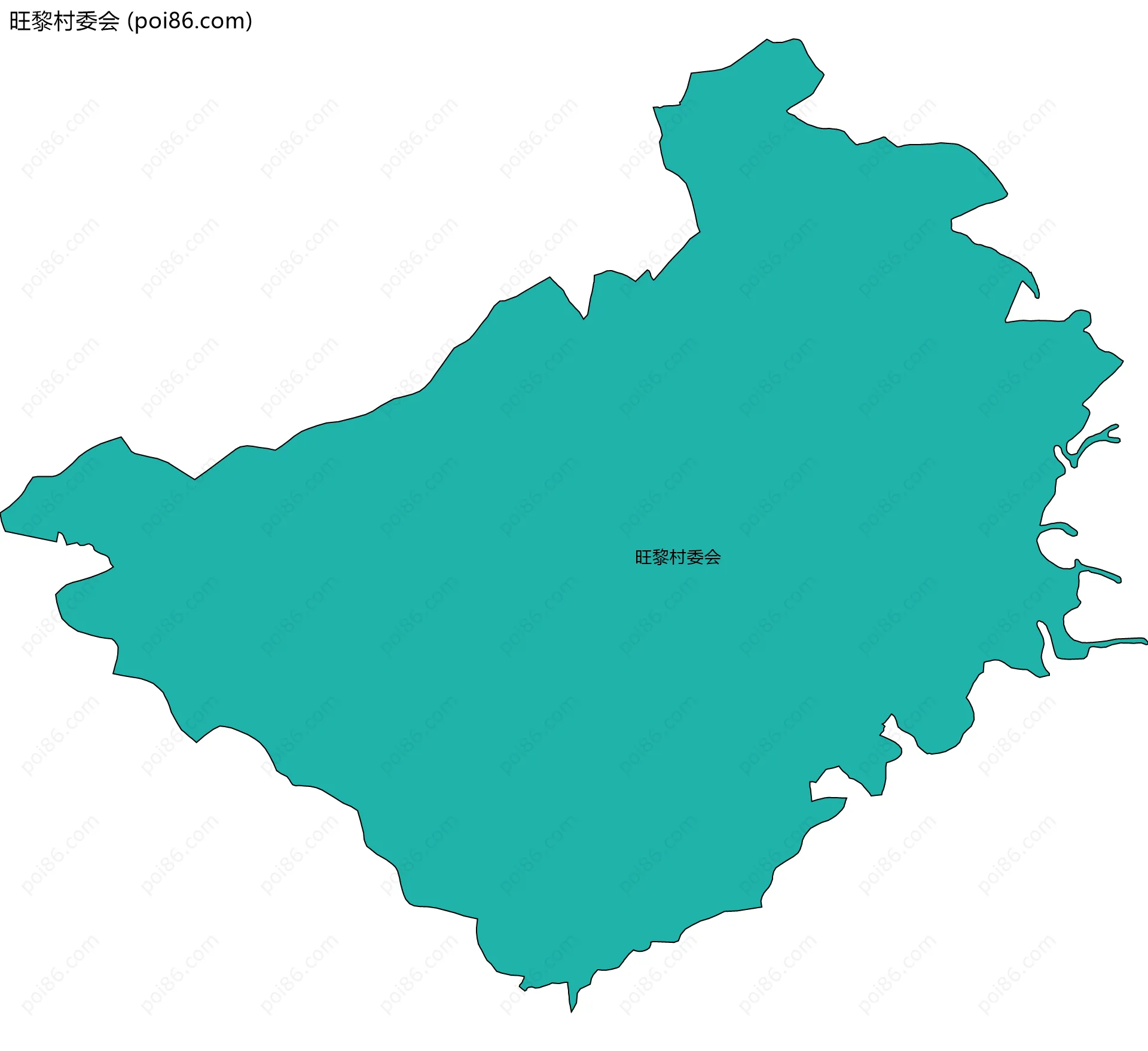 旺黎村委会边界地图