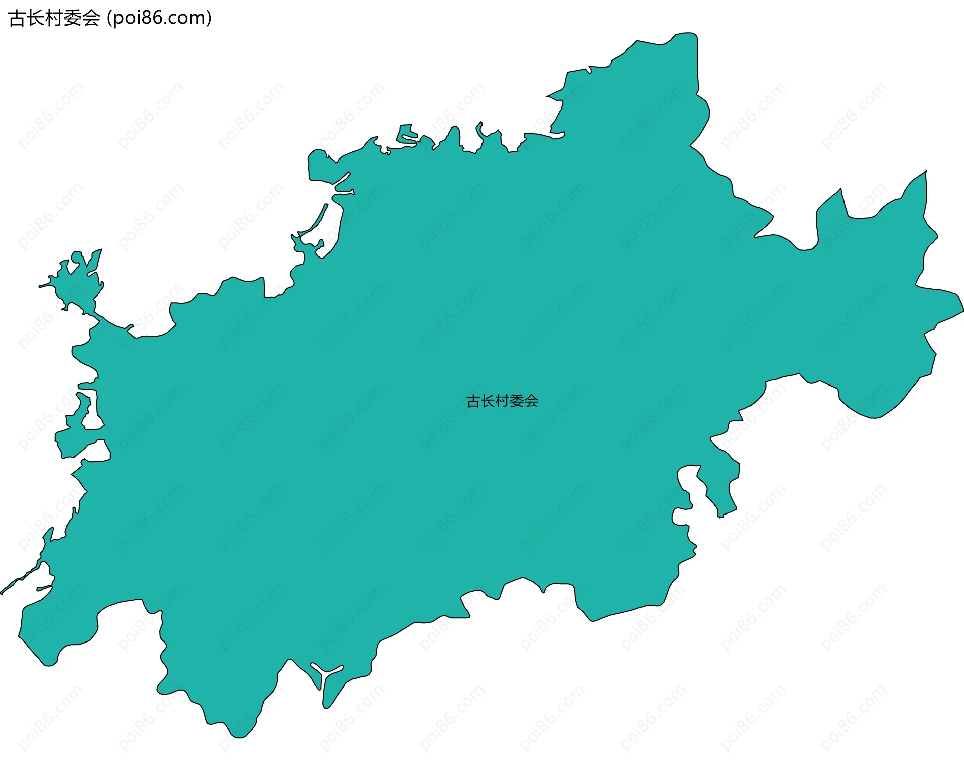 古长村委会边界地图