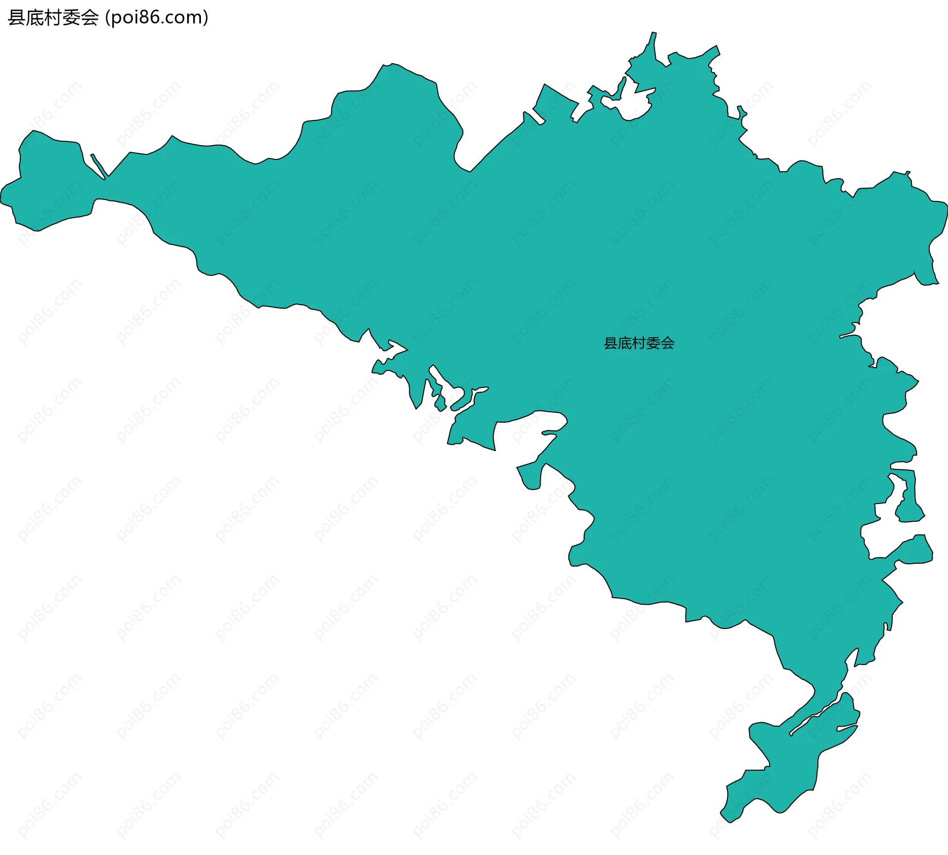 县底村委会边界地图