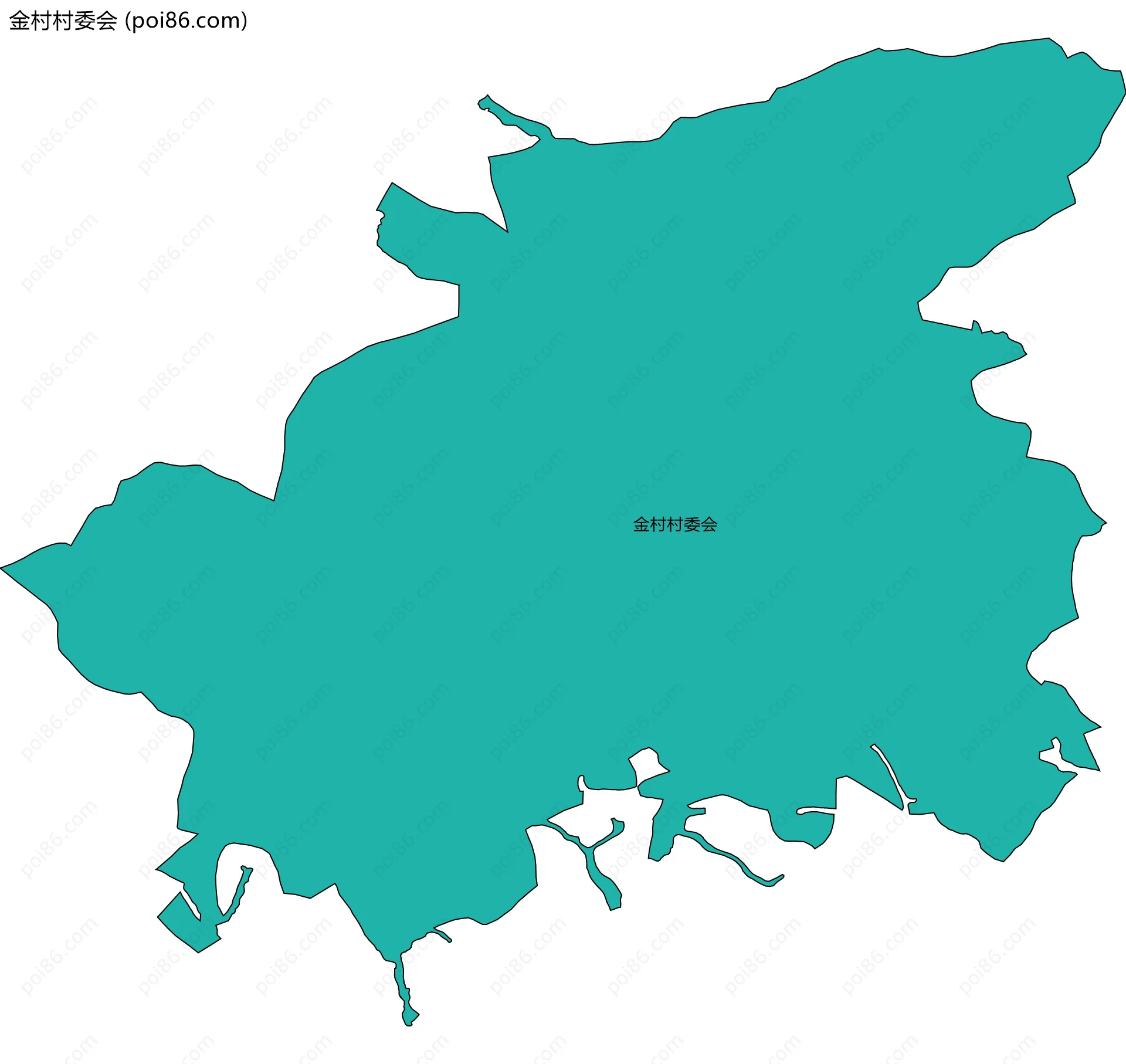 金村村委会边界地图