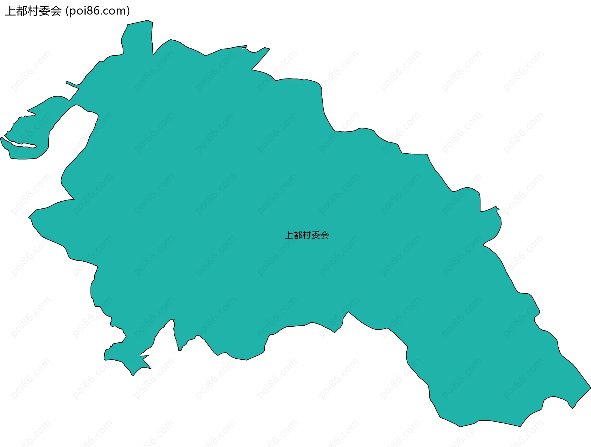 上都村委会边界地图