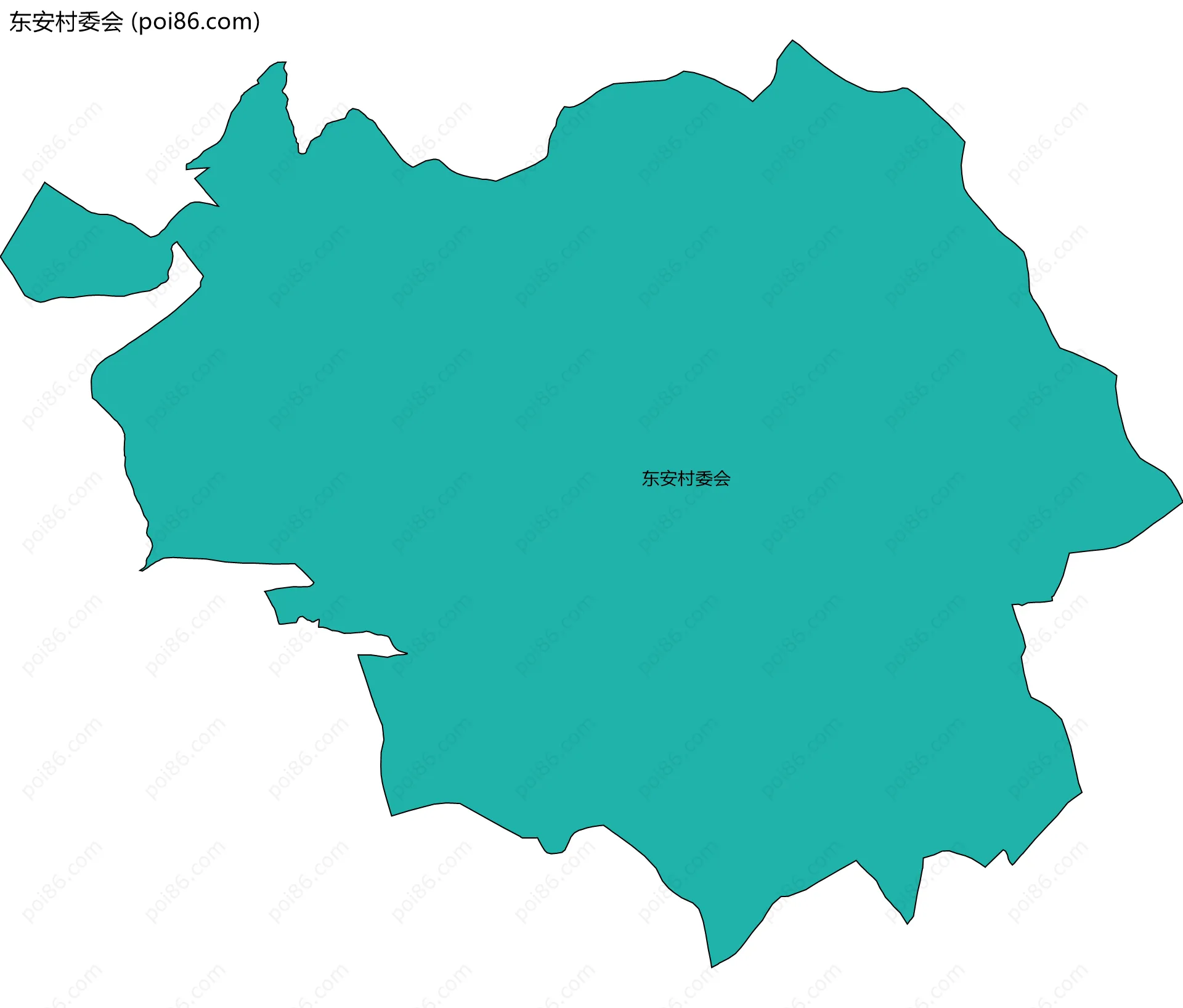 东安村委会边界地图