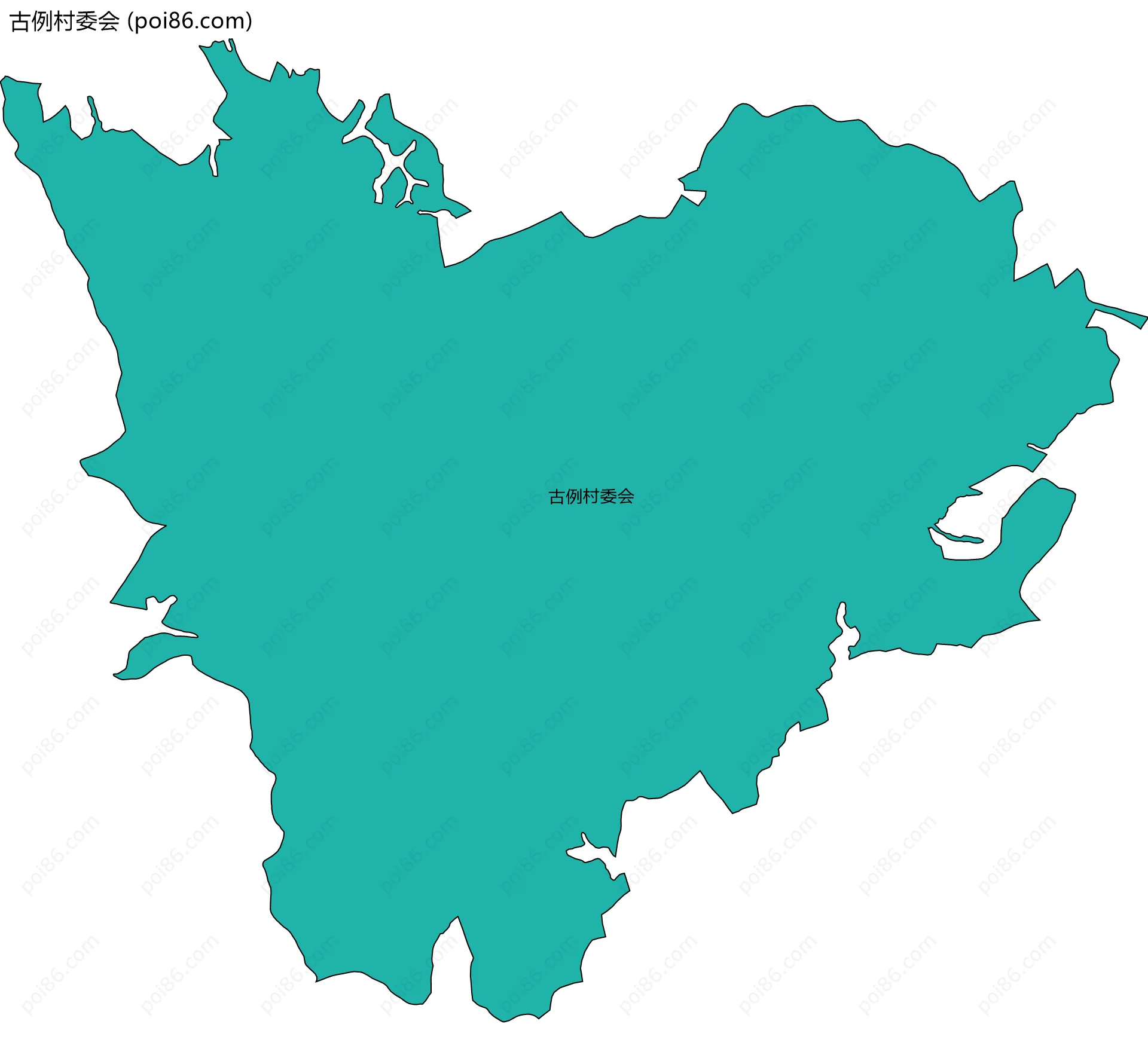 古例村委会边界地图