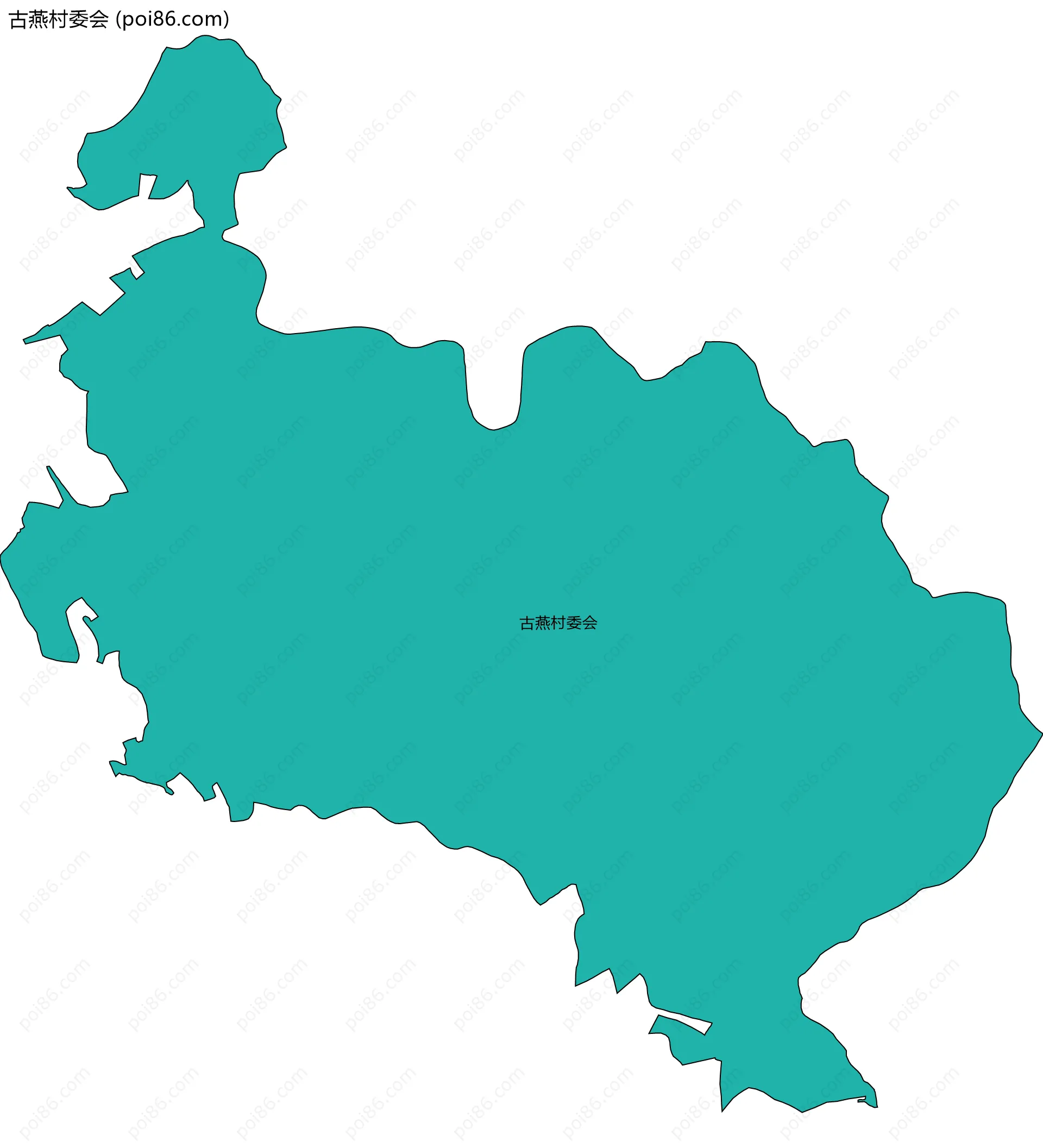 古燕村委会边界地图