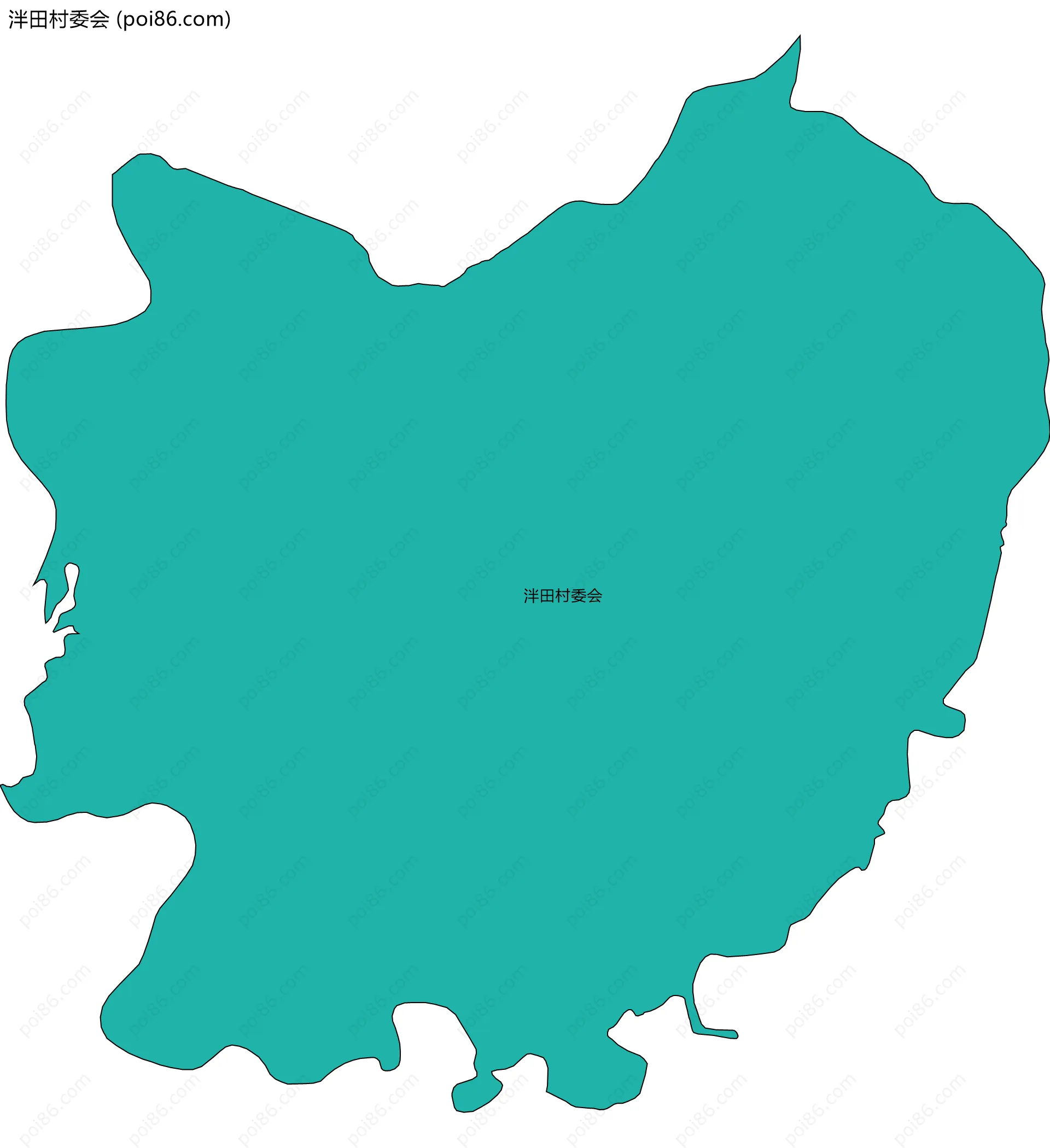 泮田村委会边界地图