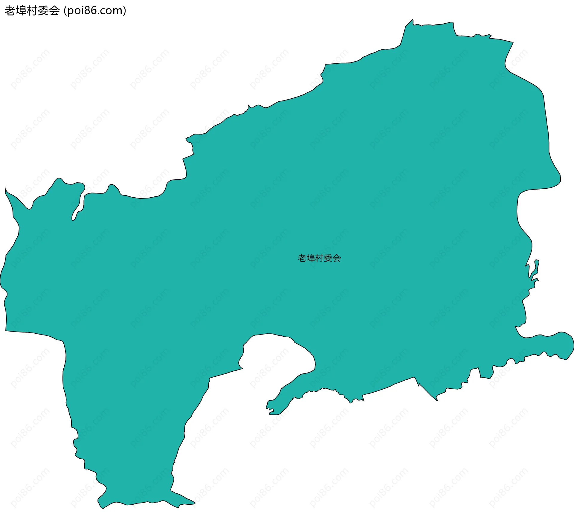 老埠村委会边界地图