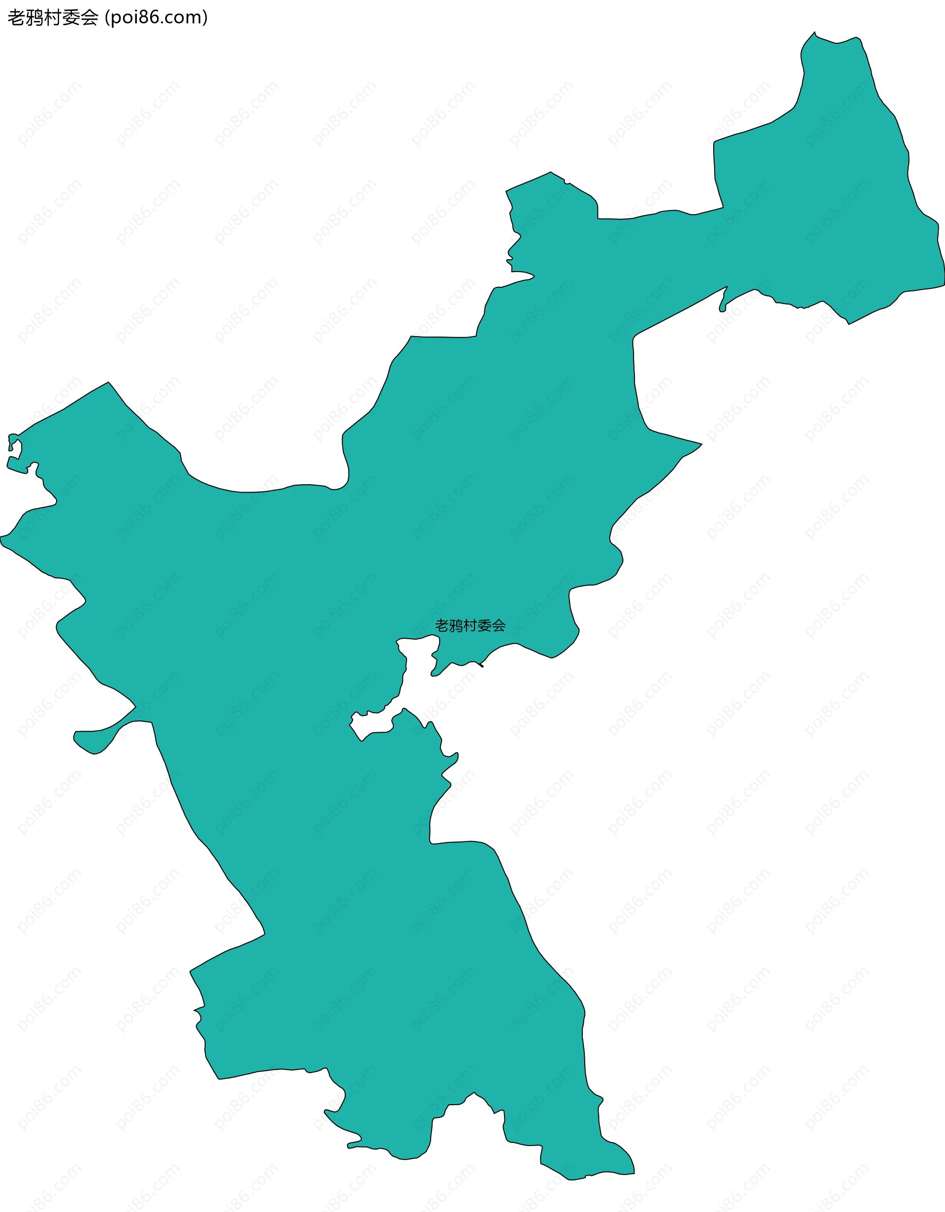 老鸦村委会边界地图