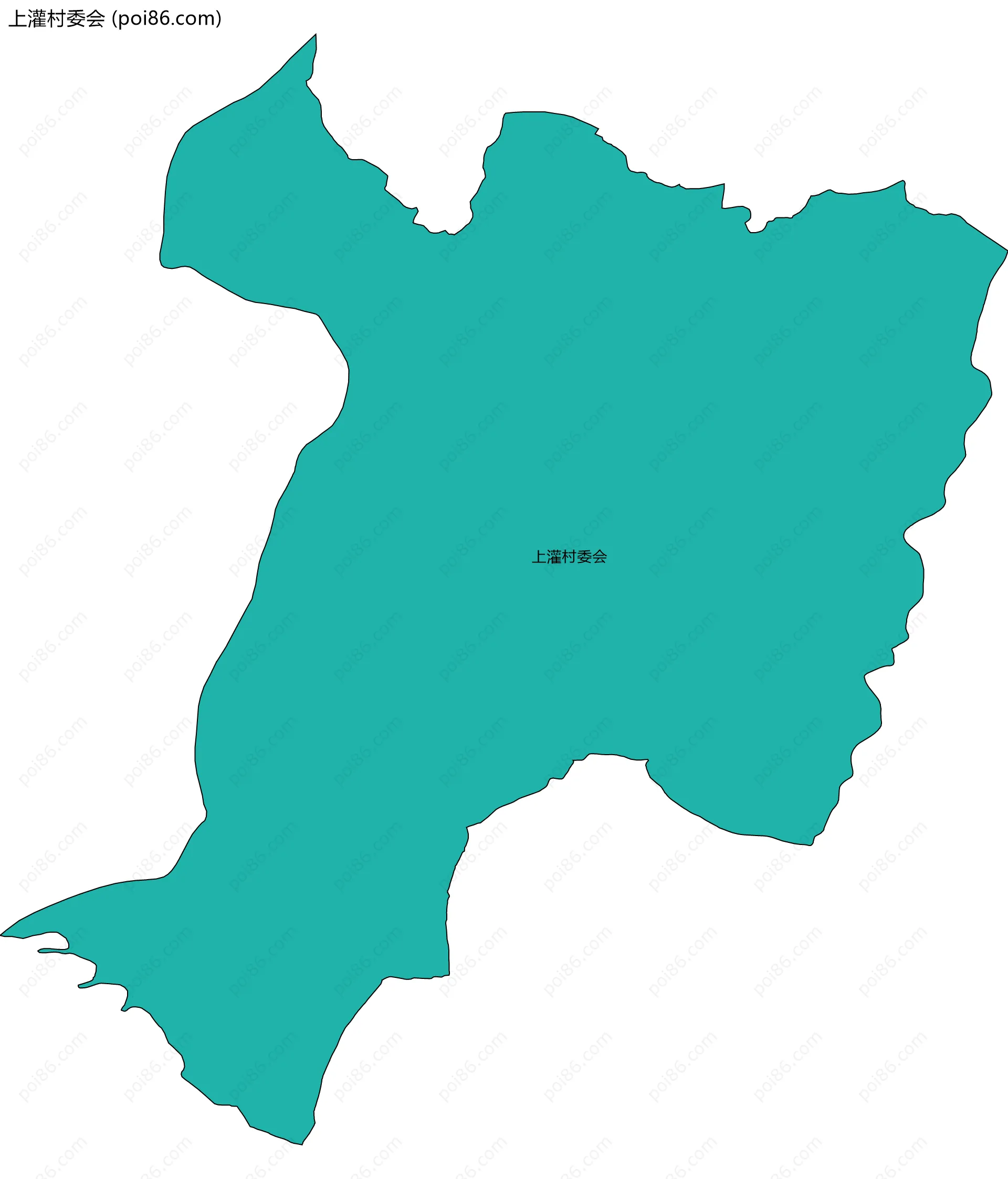上灌村委会边界地图
