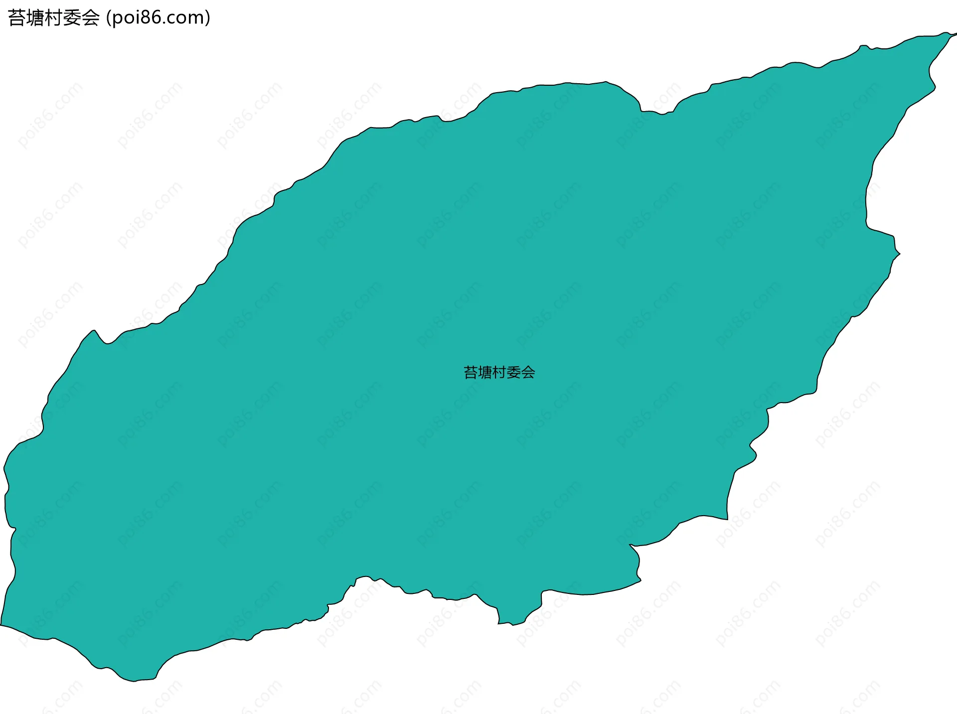 苔塘村委会边界地图